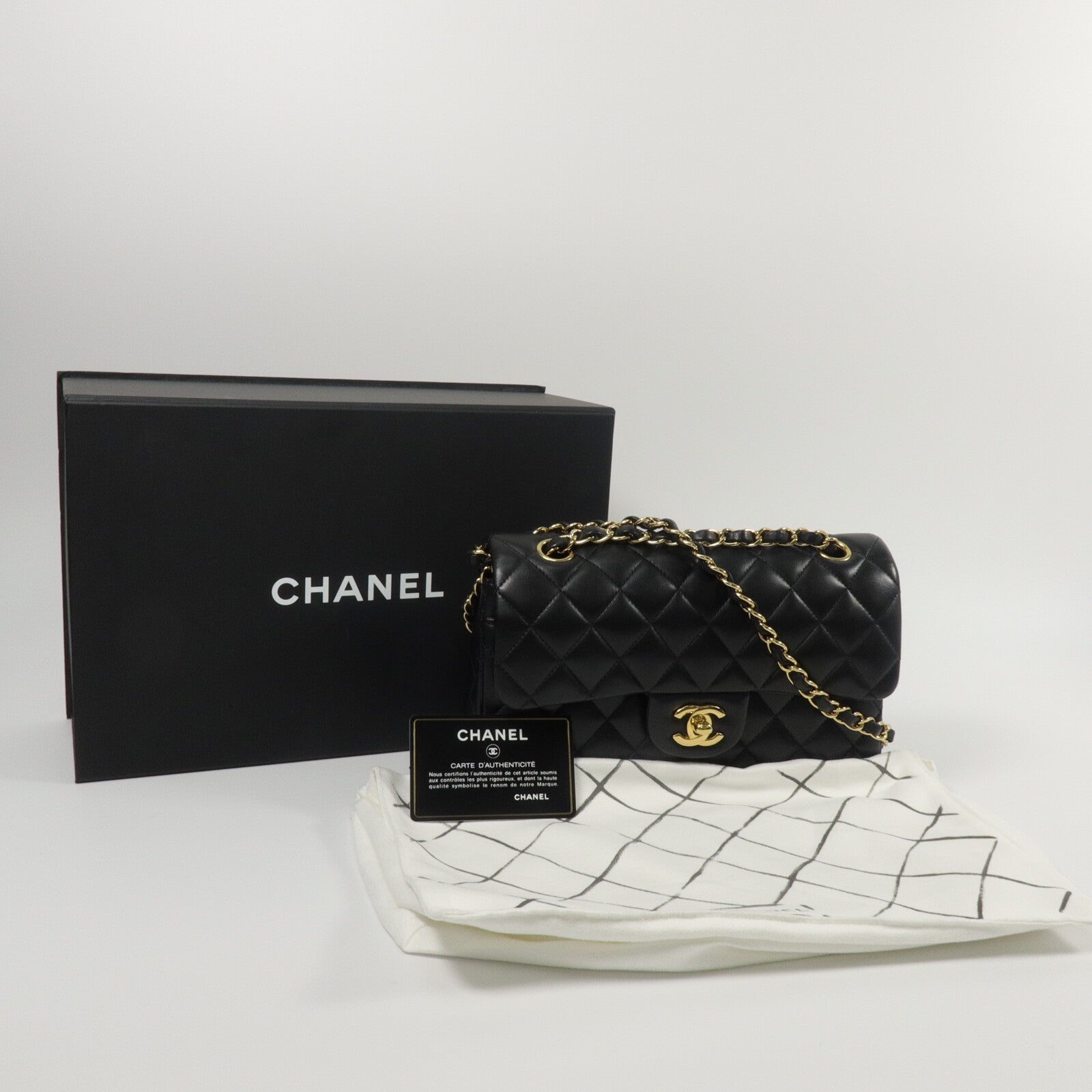 CHANEL 羊皮皮革Classic 23鏈帶肩背袋