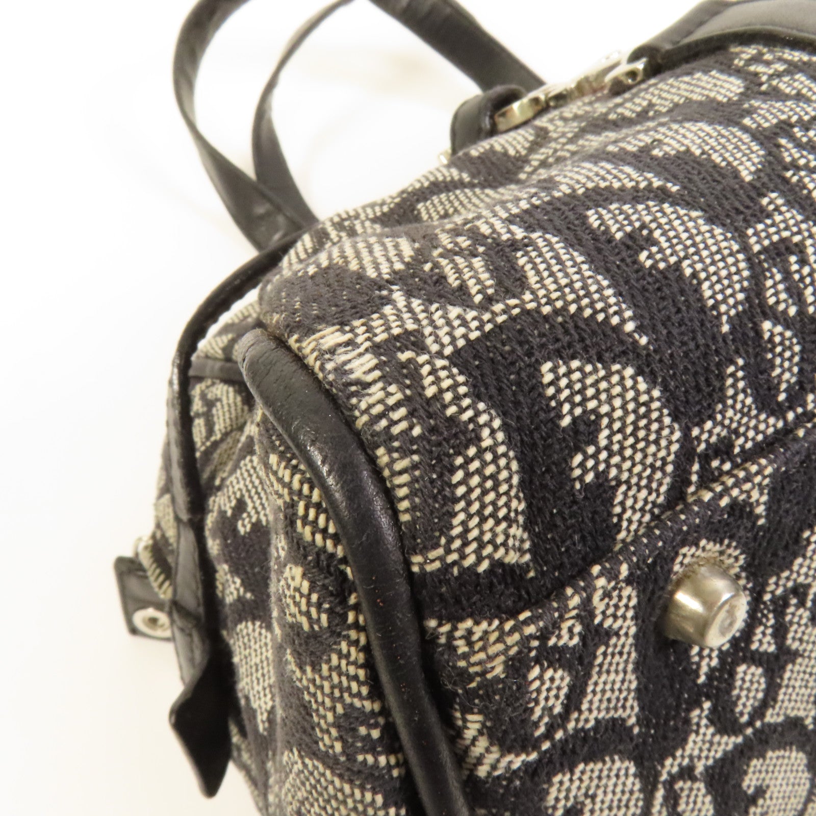 Dior 帆布Vintage Hand Bag銀扣手挽袋