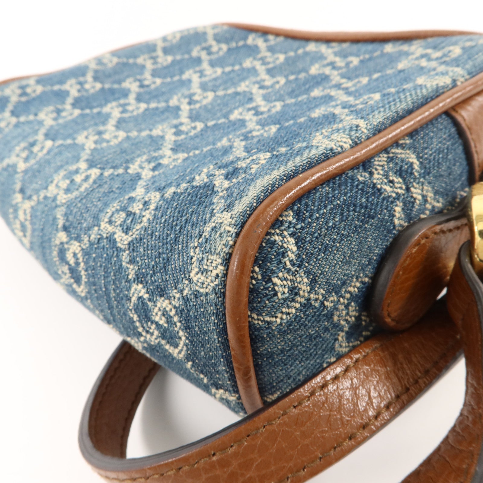 GUCCI GG Jacquard Denim Ophidia GG Mini Bag肩背袋