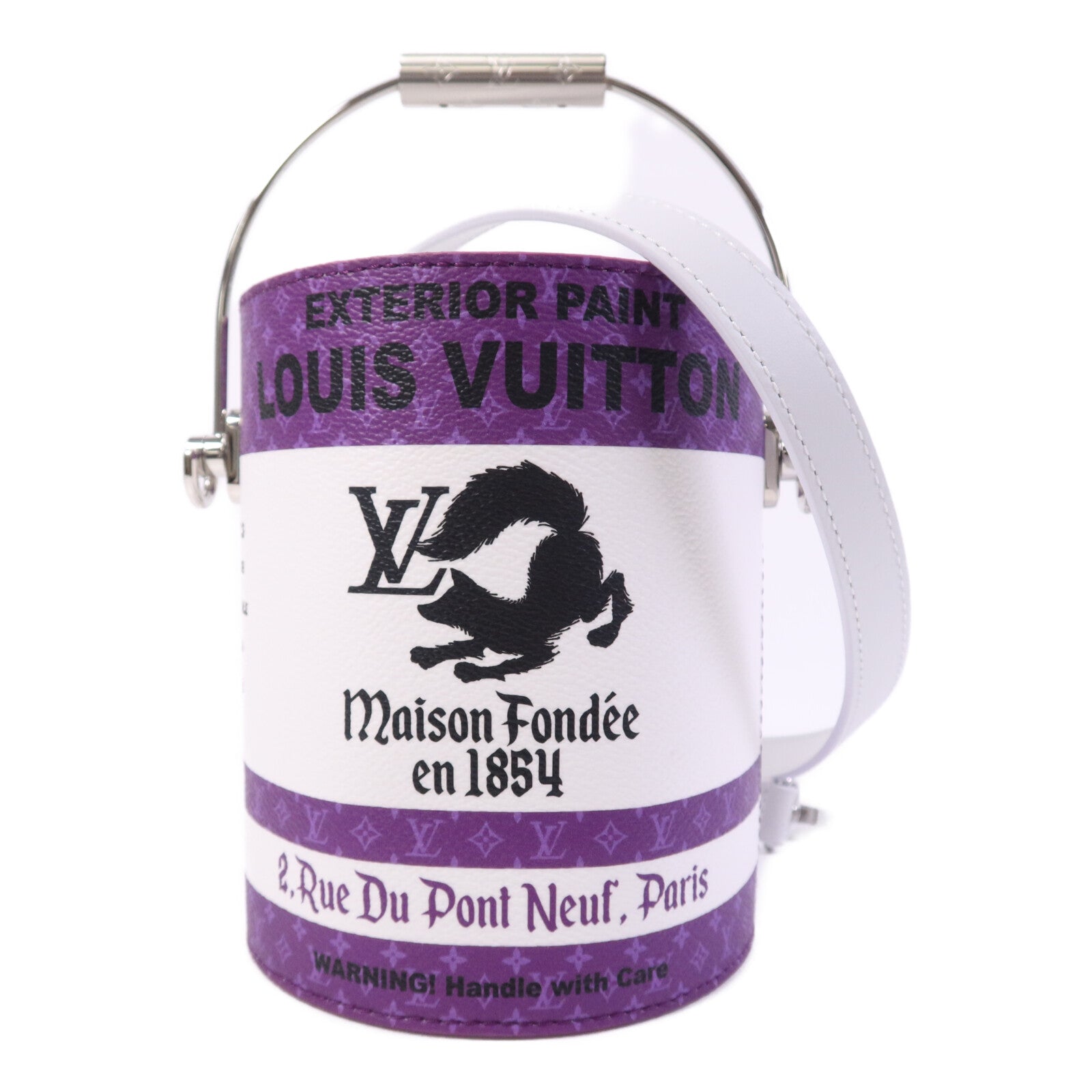LOUIS VUITTON Monogram Paint Can金扣手挽肩背兩用袋
