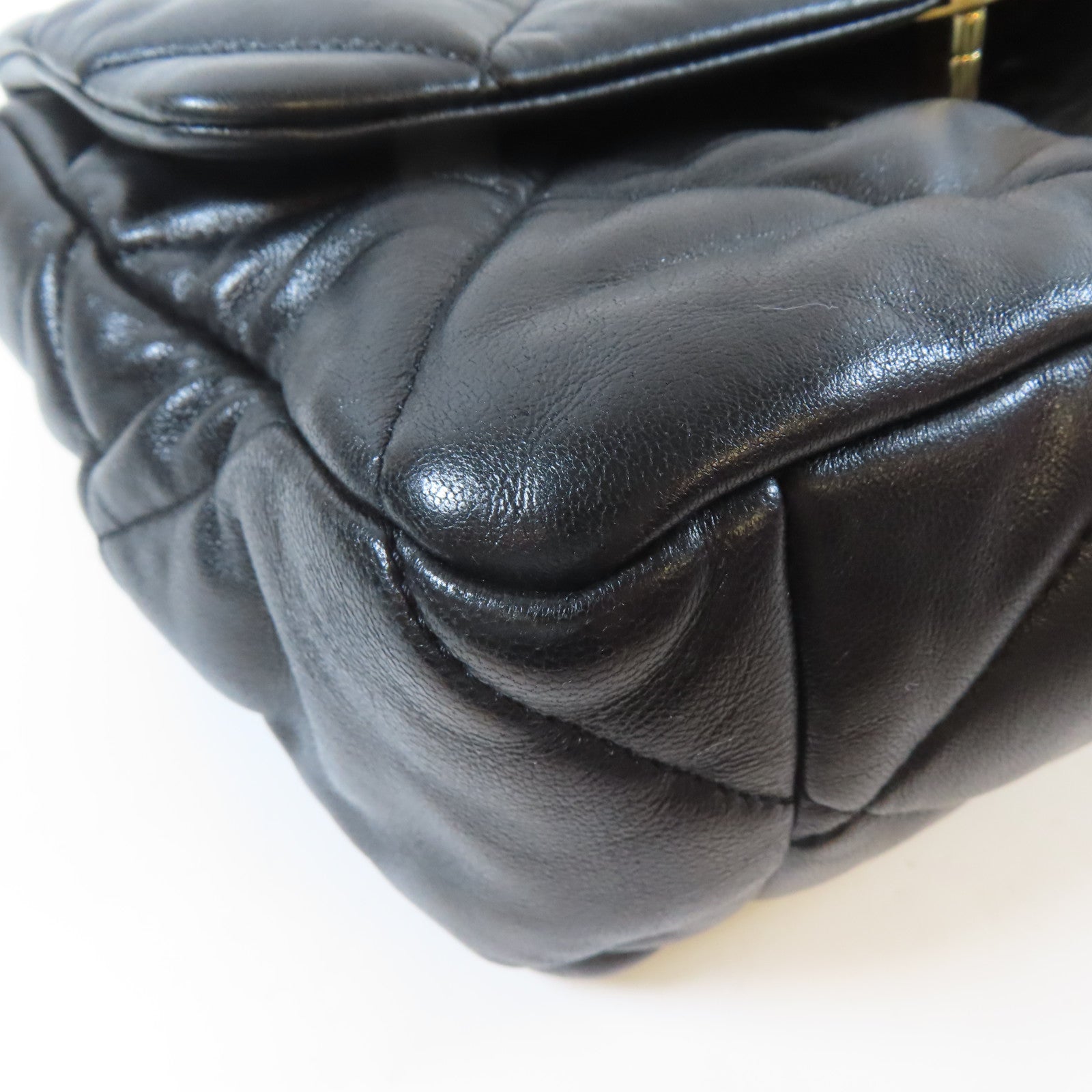 CHANEL 【激減優惠】菱格羊皮皮革C19 Large Chain Shoulder Bag金扣手挽肩背兩用袋黑色