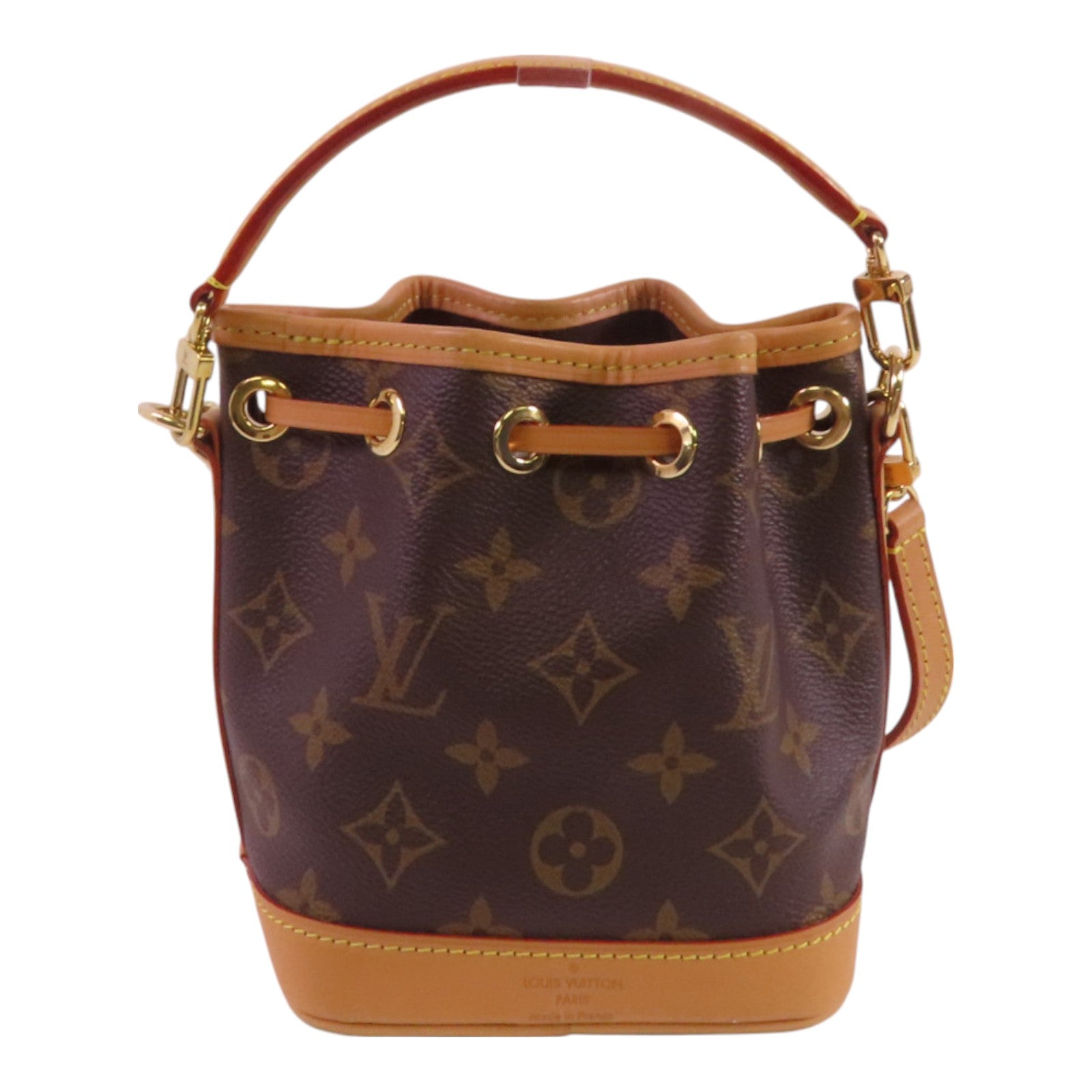 LOUIS VUITTON Monogram Nano Noe金扣手挽肩背兩用袋