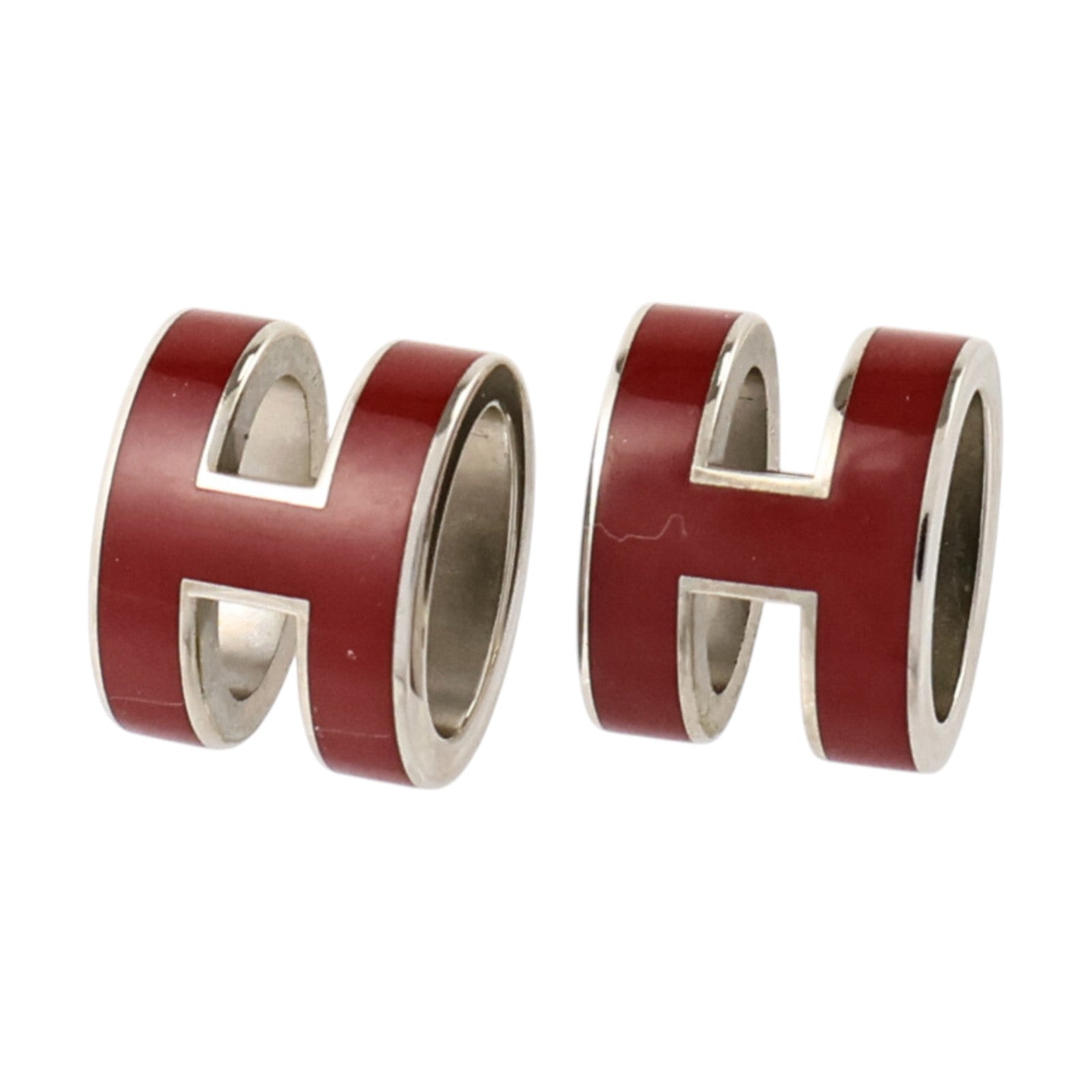 HERMES 金屬/琺瑯Pop H Earrings耳環