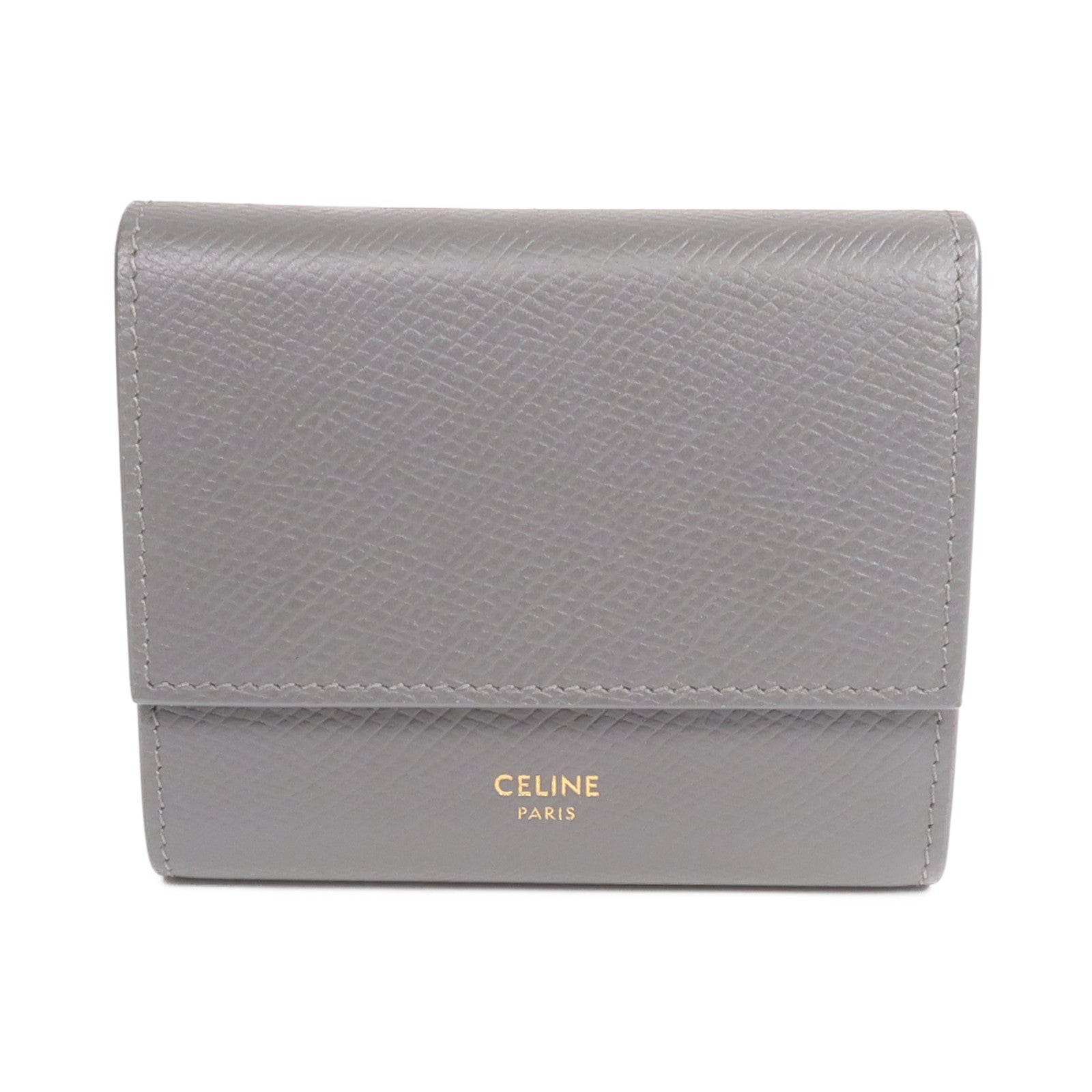 CELINE 牛皮皮革Wallet金扣錢包