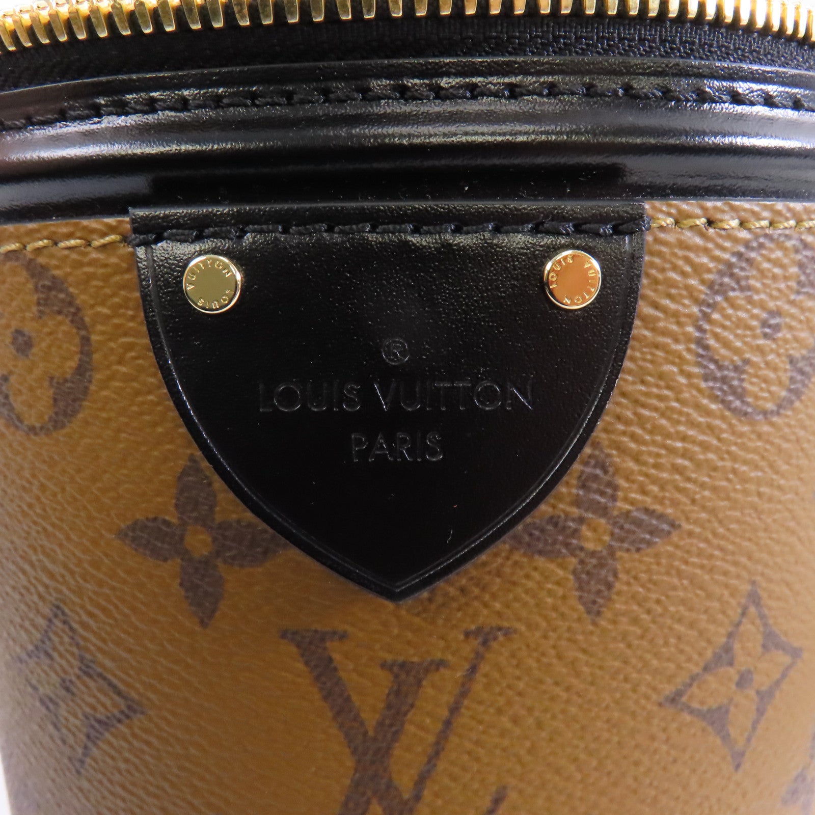 LOUIS VUITTON 【激減優惠】Monogram Reverse Cannes金扣手挽肩背兩用袋棕色
