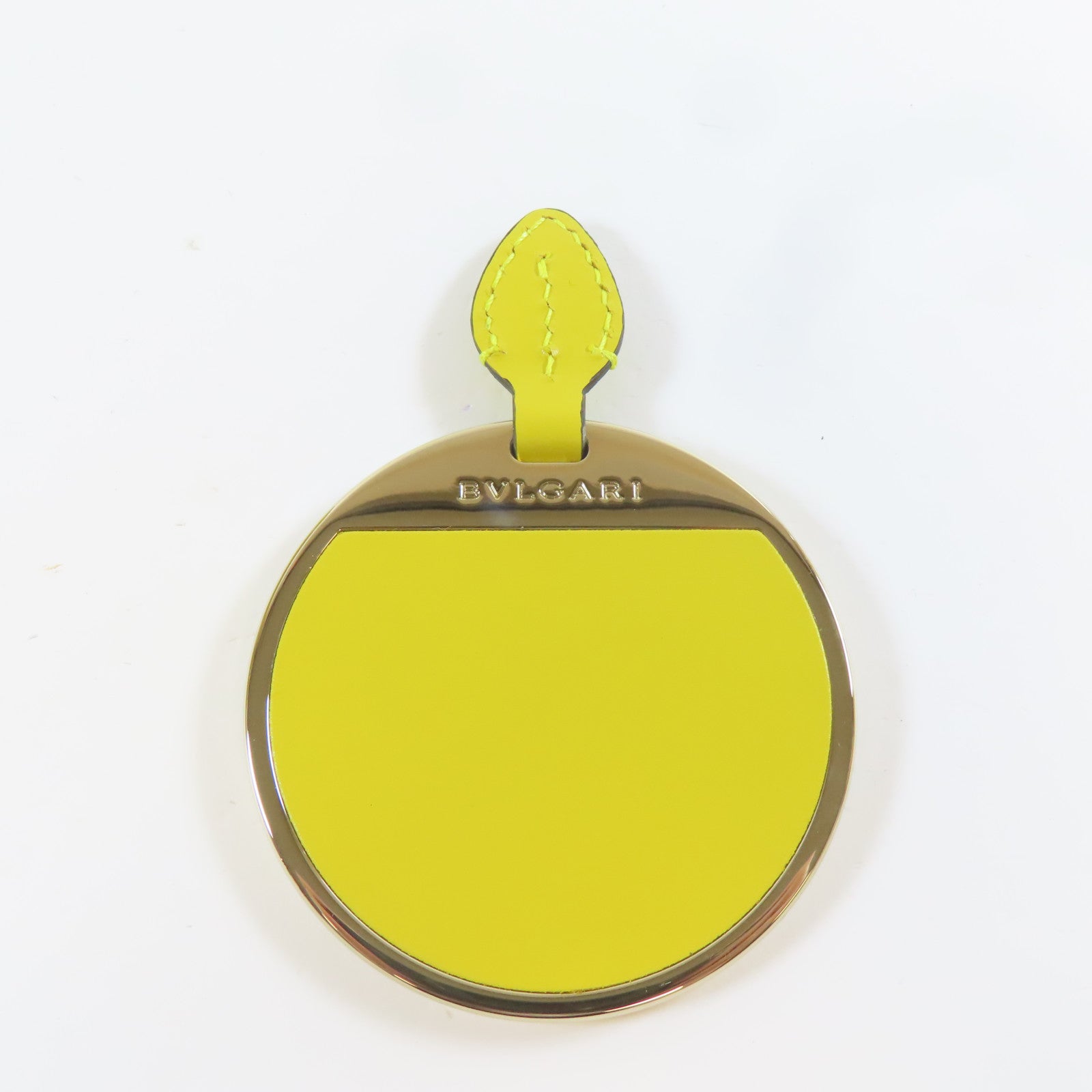 BVLGARI 牛皮皮革Serpenti金扣鏈帶肩背袋黃色