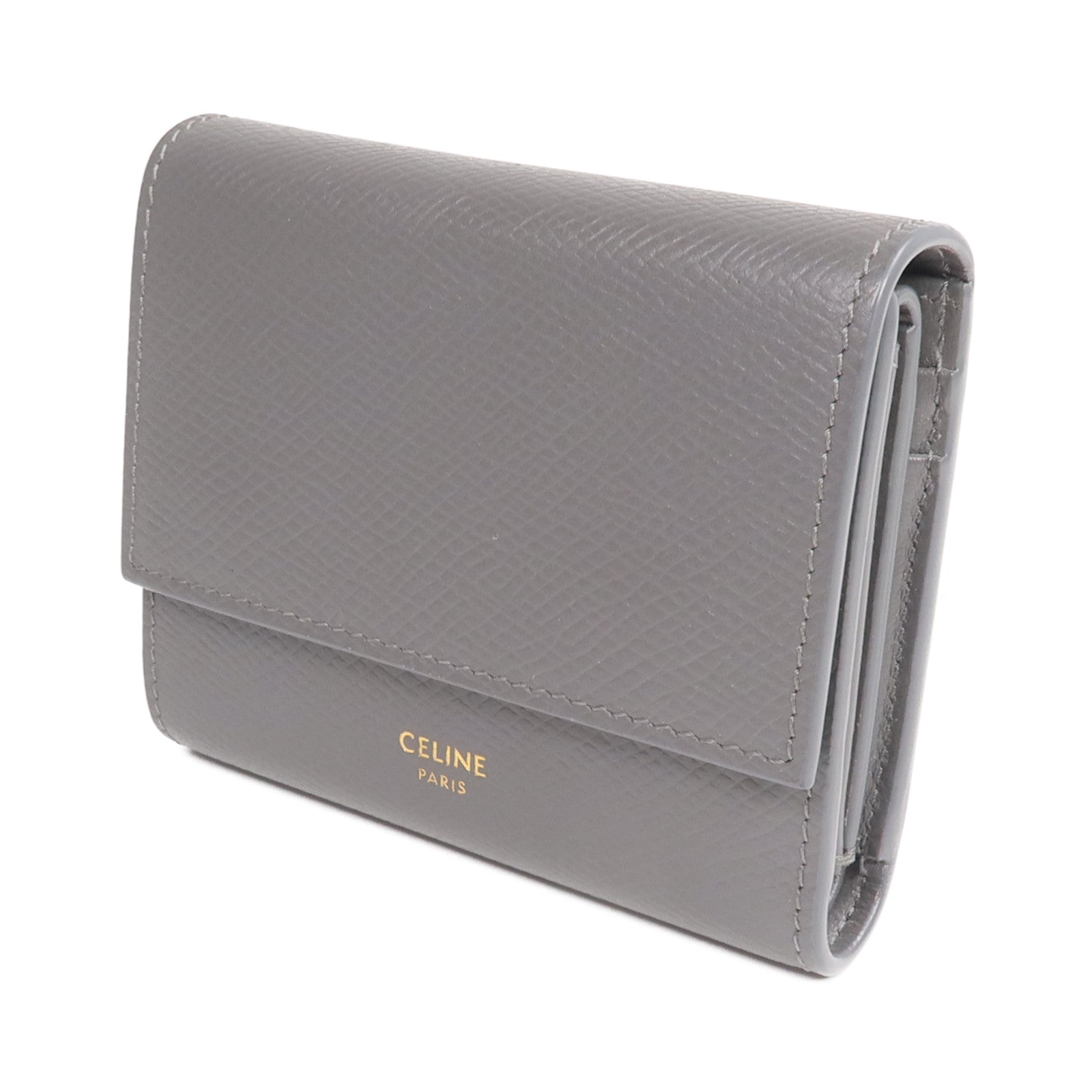 CELINE 牛皮皮革Wallet金扣錢包