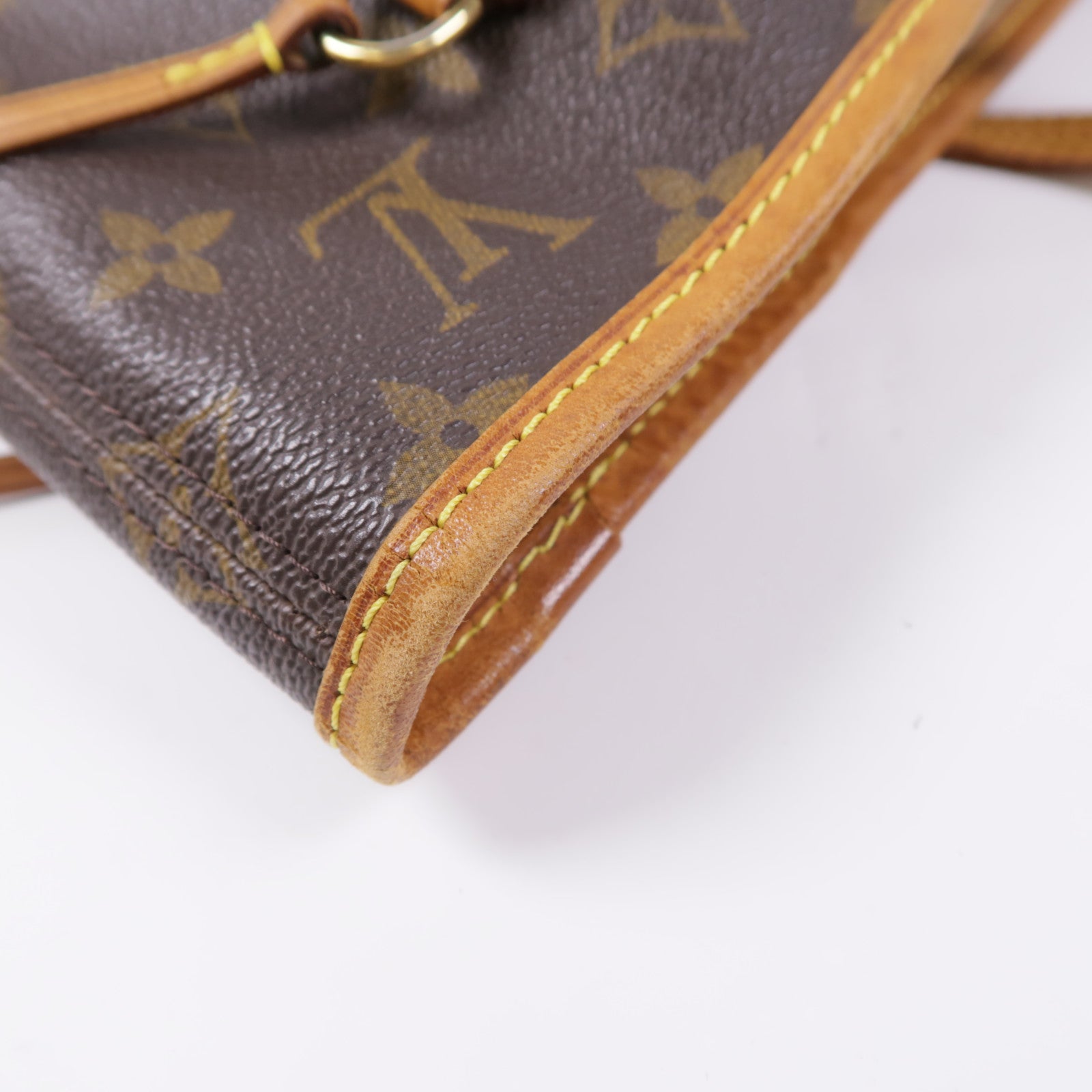 LOUIS VUITTON Monogram Neverfull MM金扣手挽袋