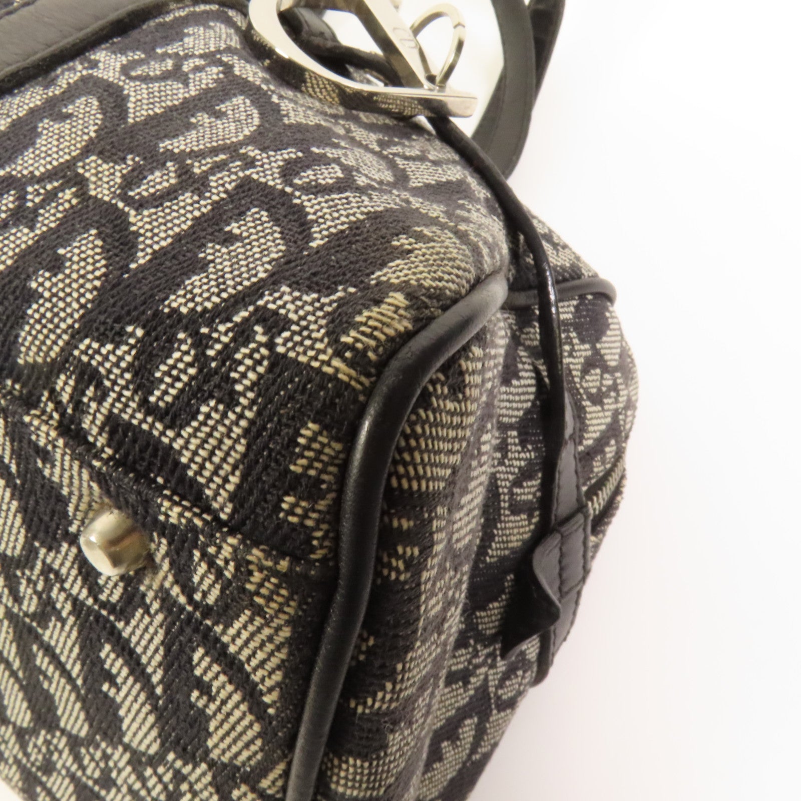 Dior 帆布Vintage Hand Bag銀扣手挽袋