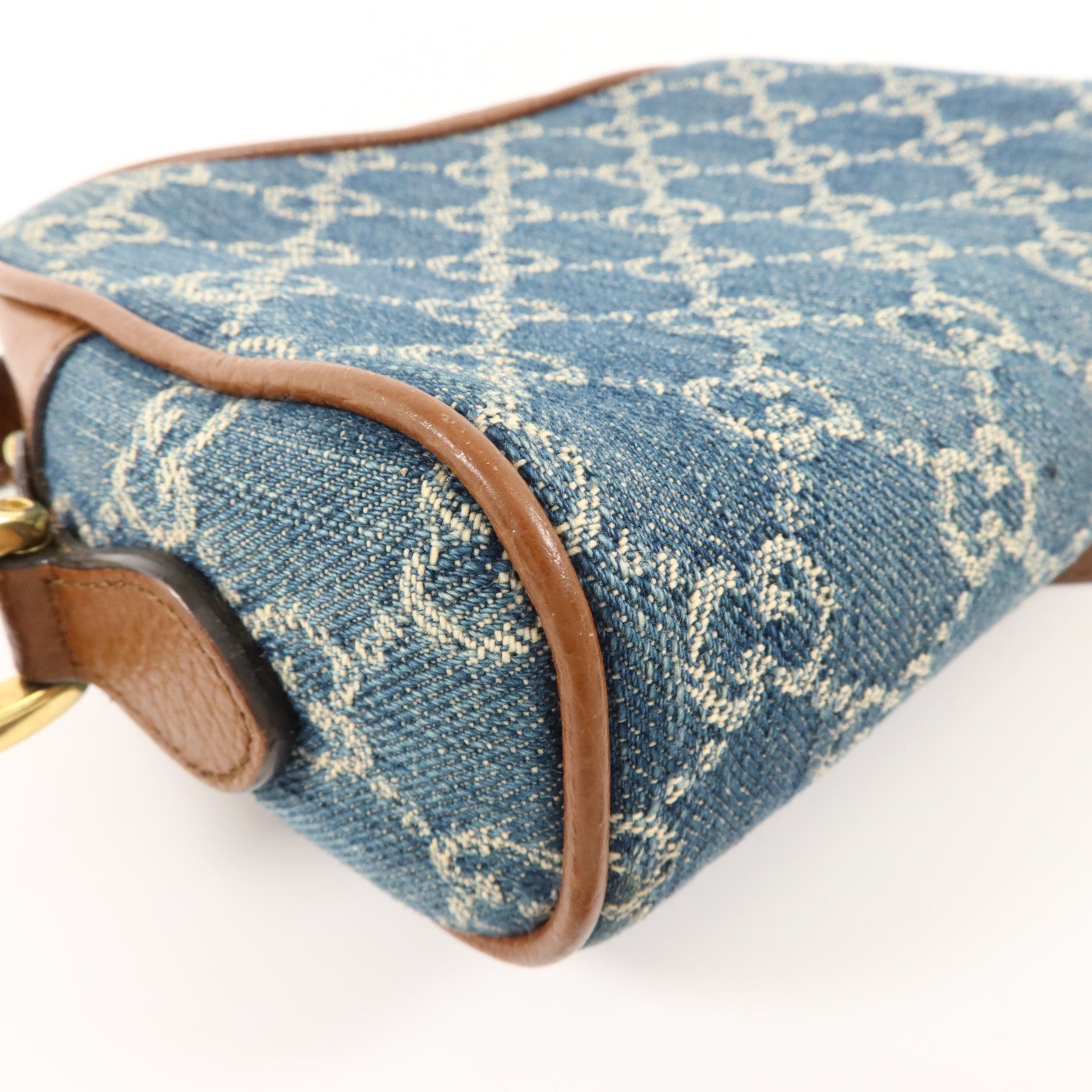 GUCCI GG Jacquard Denim Ophidia GG Mini Bag肩背袋