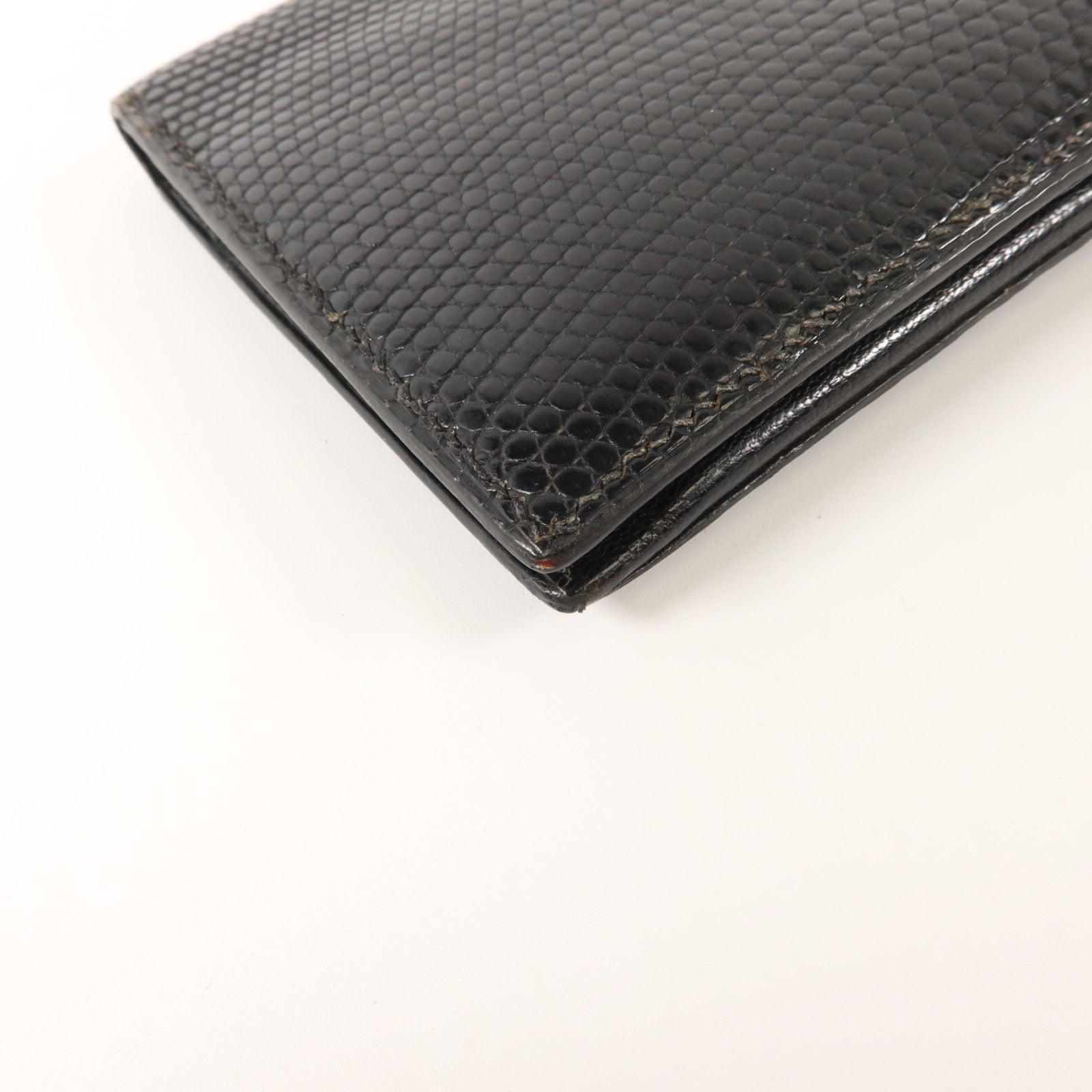 HERMES 蜥蝪皮革Bearn Long Wallet長錢包Noir
