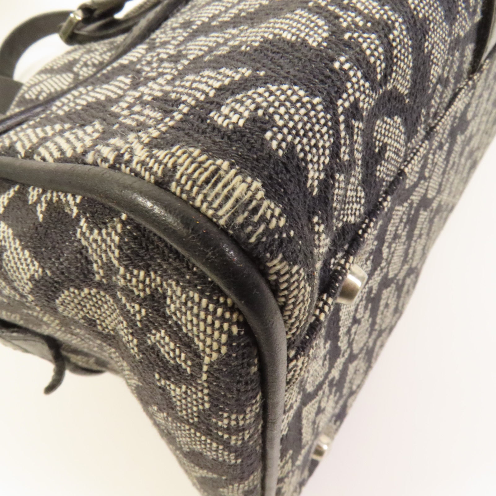 Dior 帆布Vintage Hand Bag銀扣手挽袋