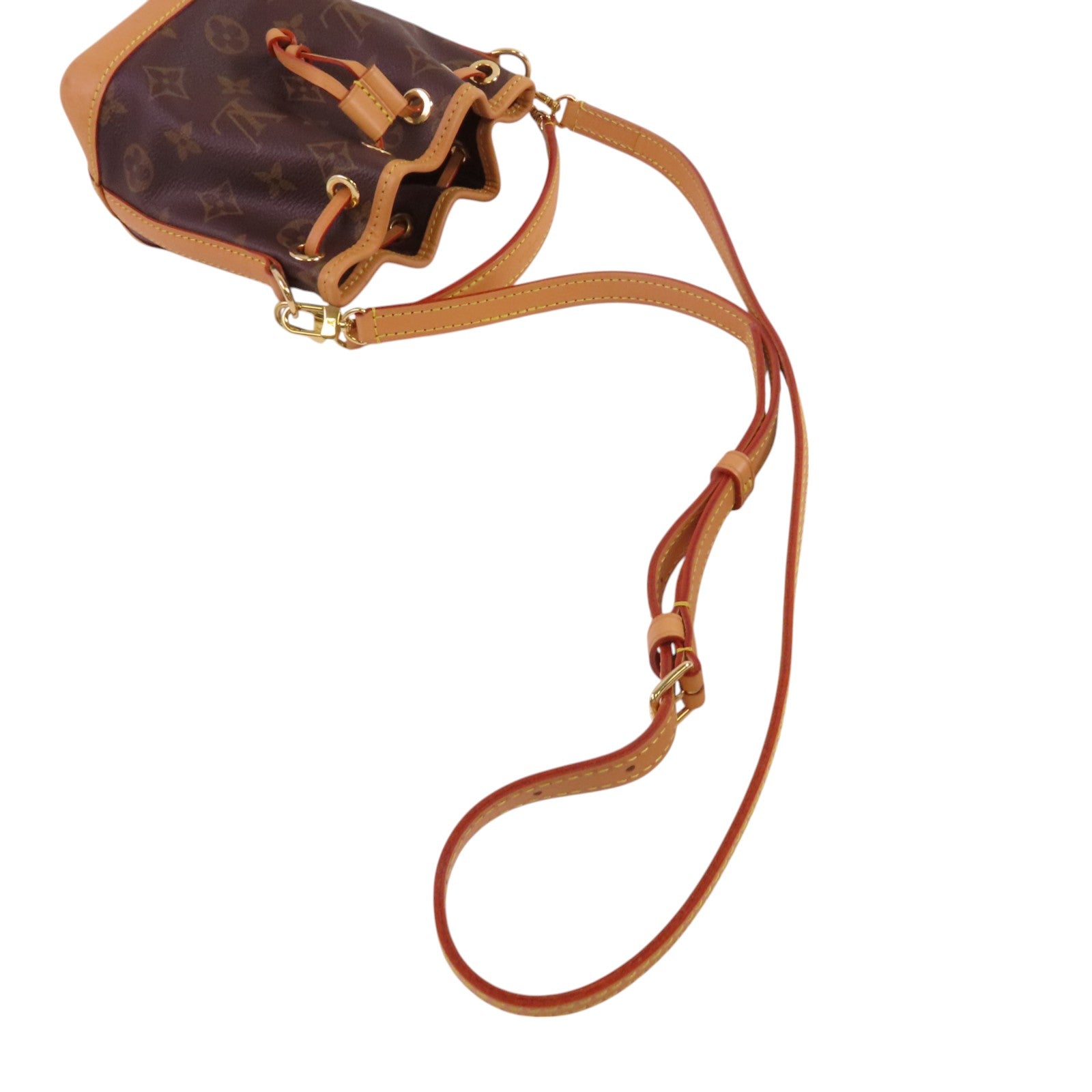 LOUIS VUITTON Monogram Nano Noe金扣手挽肩背兩用袋