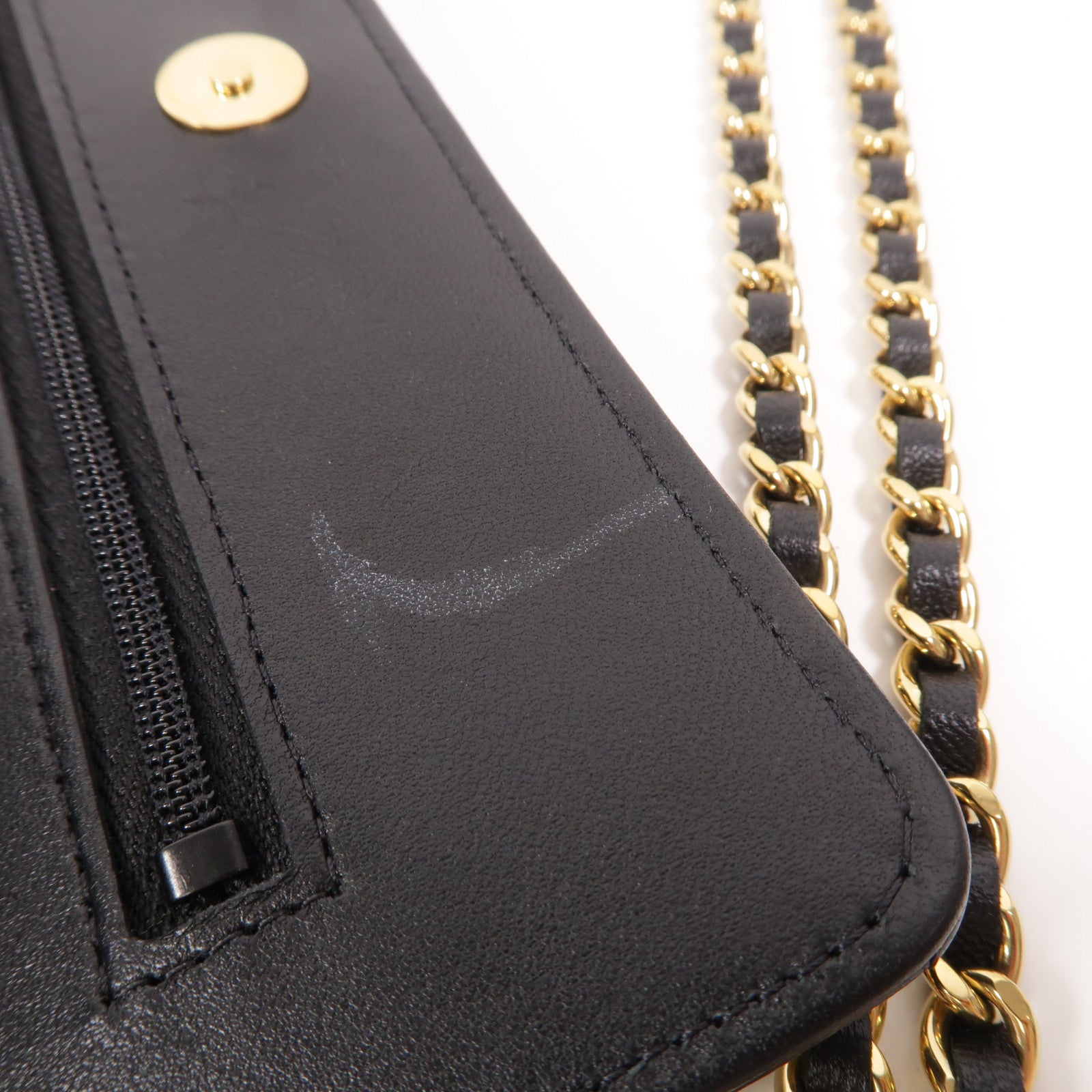 CHANEL 羊皮皮革Wallet On Chain鏈帶肩背袋