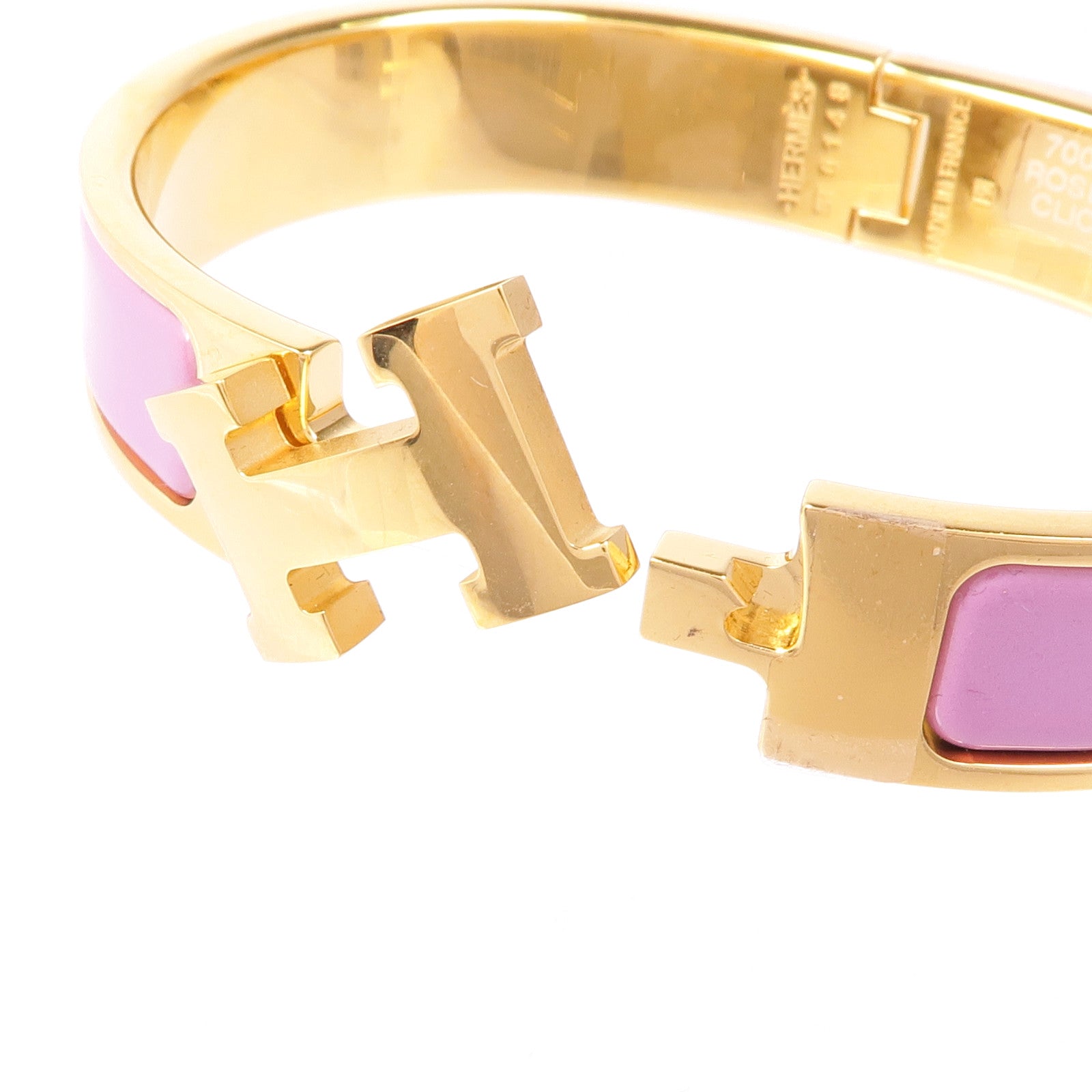 HERMES 琺瑯/金屬Clic H Bracelet手鐲