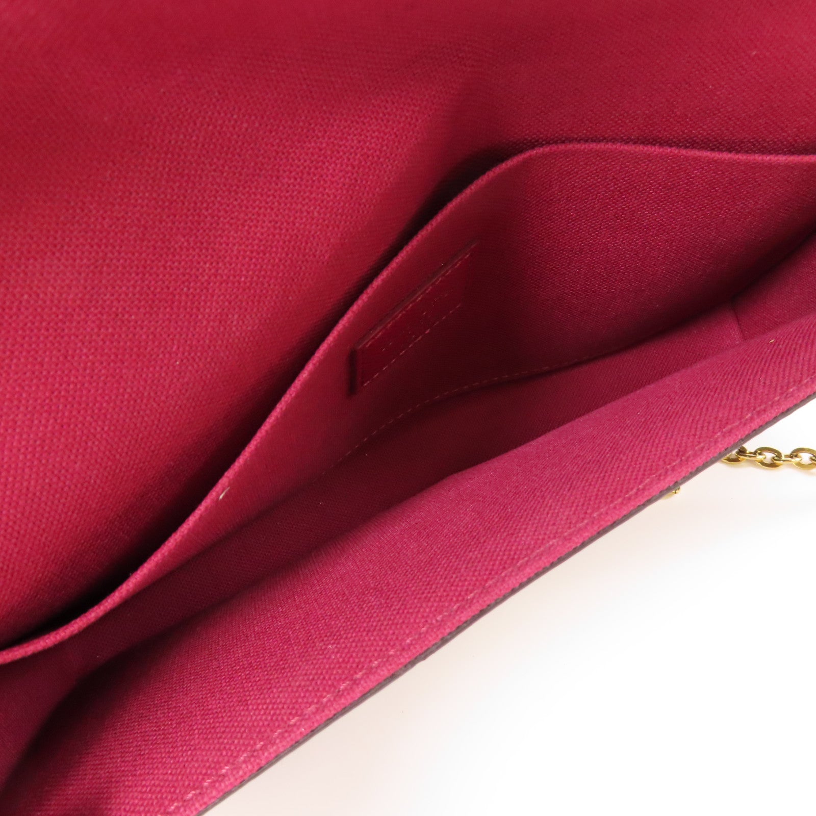 LOUIS VUITTON Monogram Pochette Felicie金扣鏈帶肩背袋