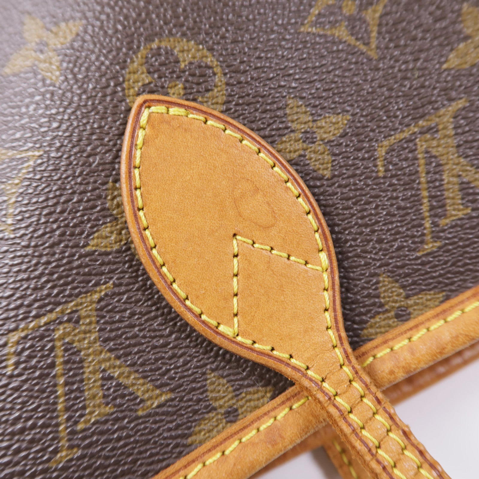 LOUIS VUITTON Monogram Neverfull MM金扣手挽袋