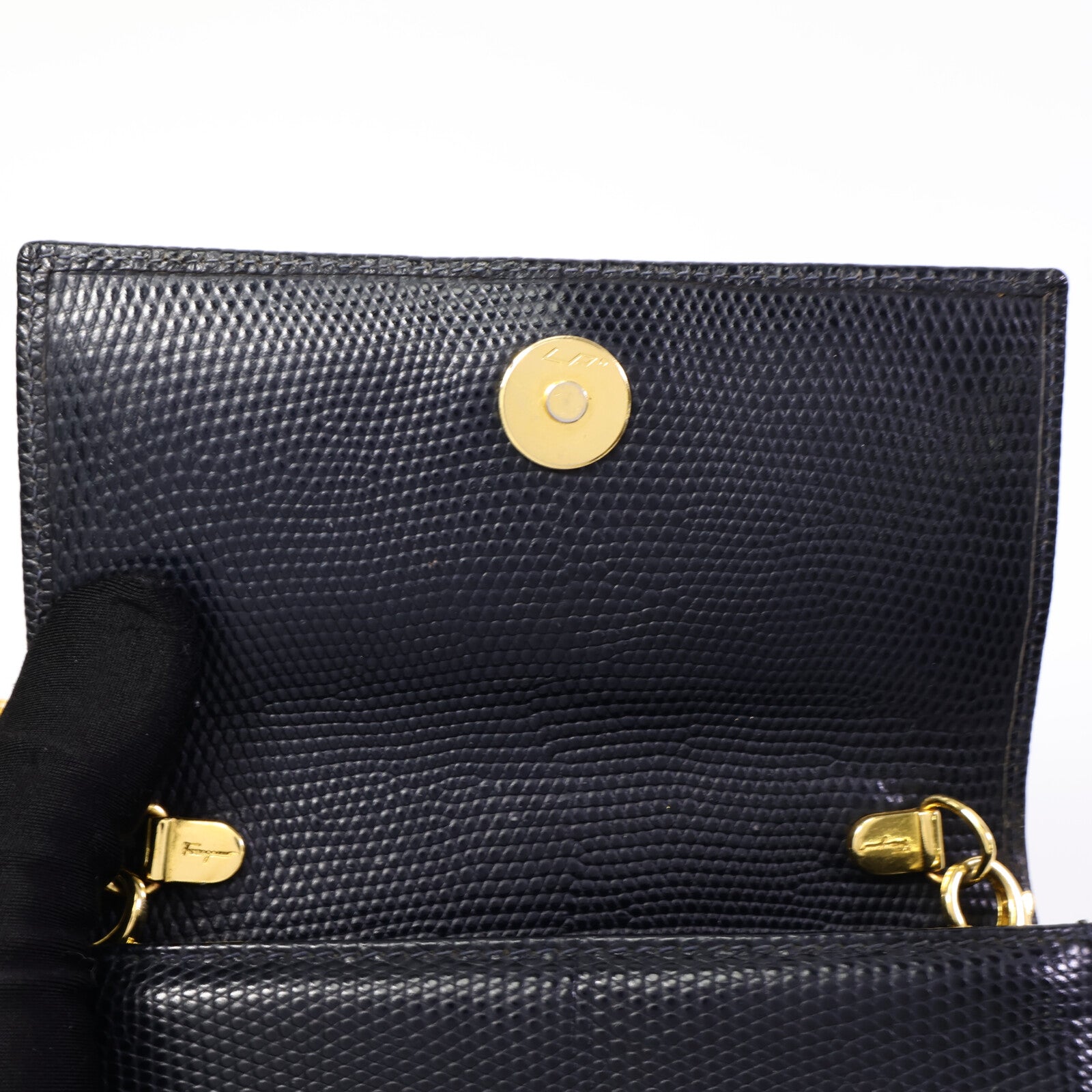 Salvatore Ferragamo 牛皮皮革Chain Shoulder Bag肩背袋