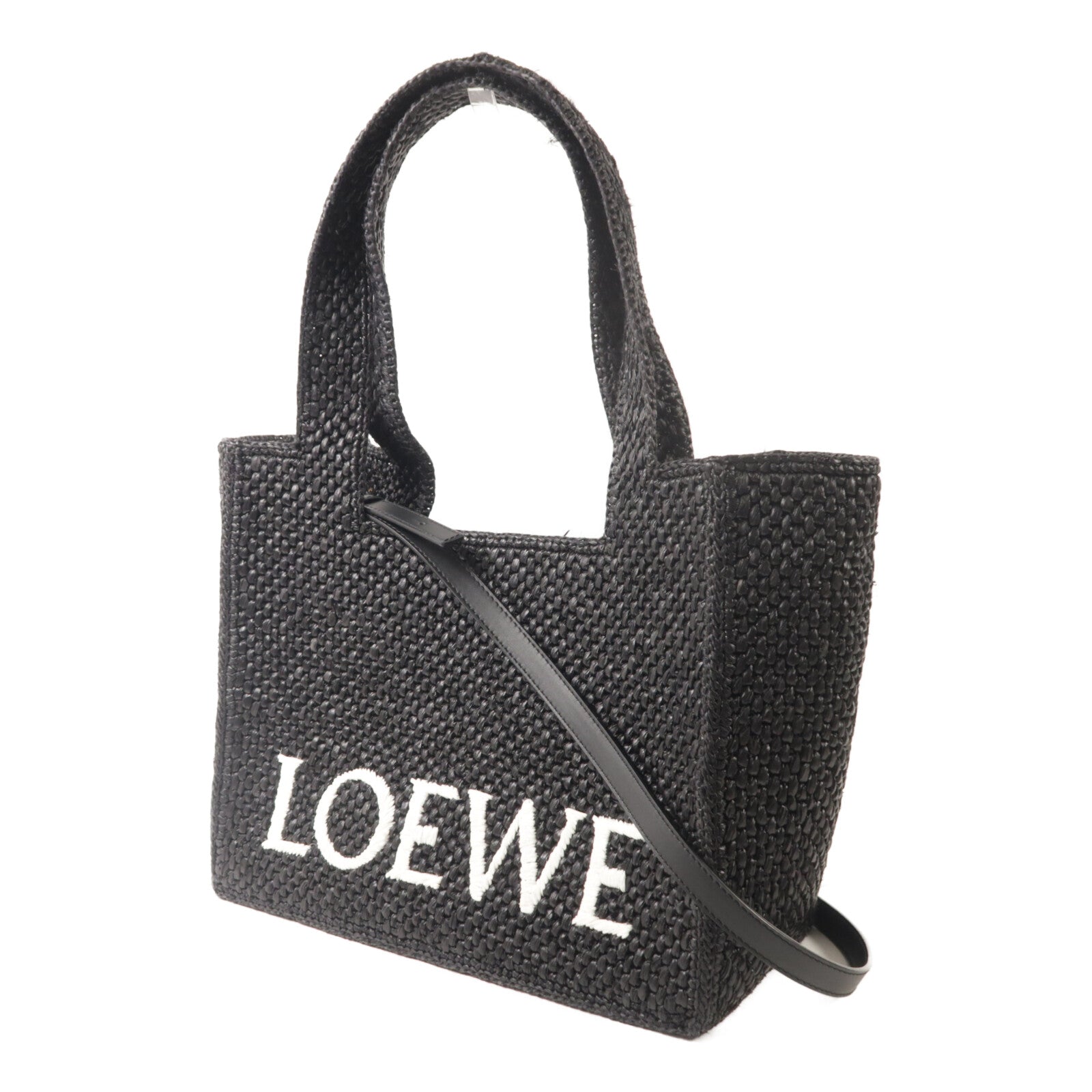 LOEWE Raffia Font Medium手挽肩背兩用袋