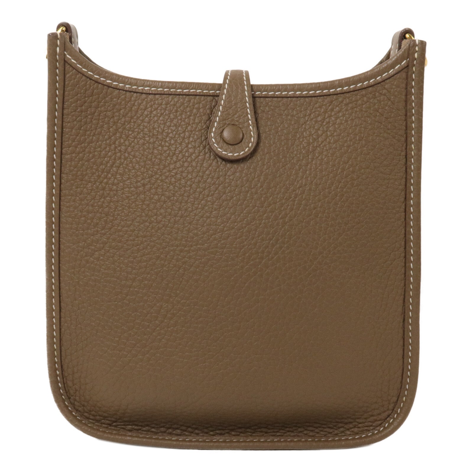 HERMES Clemence皮革Evelyne TPM肩背袋Etoupe