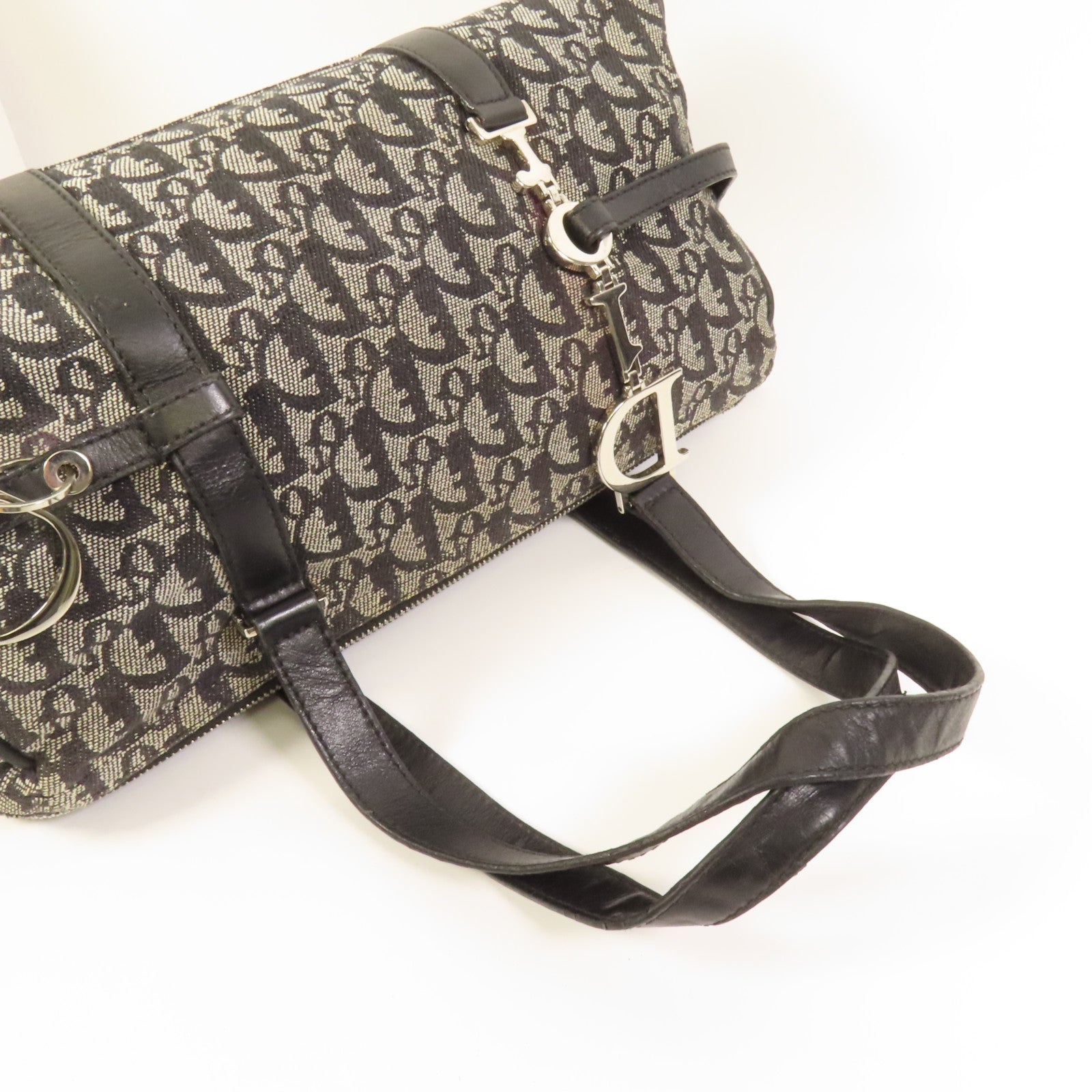 Dior 帆布Vintage Hand Bag銀扣手挽袋