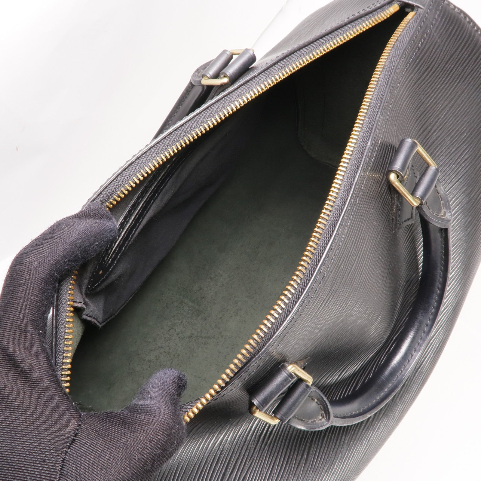 LOUIS VUITTON Epi Speedy 30金扣手挽袋