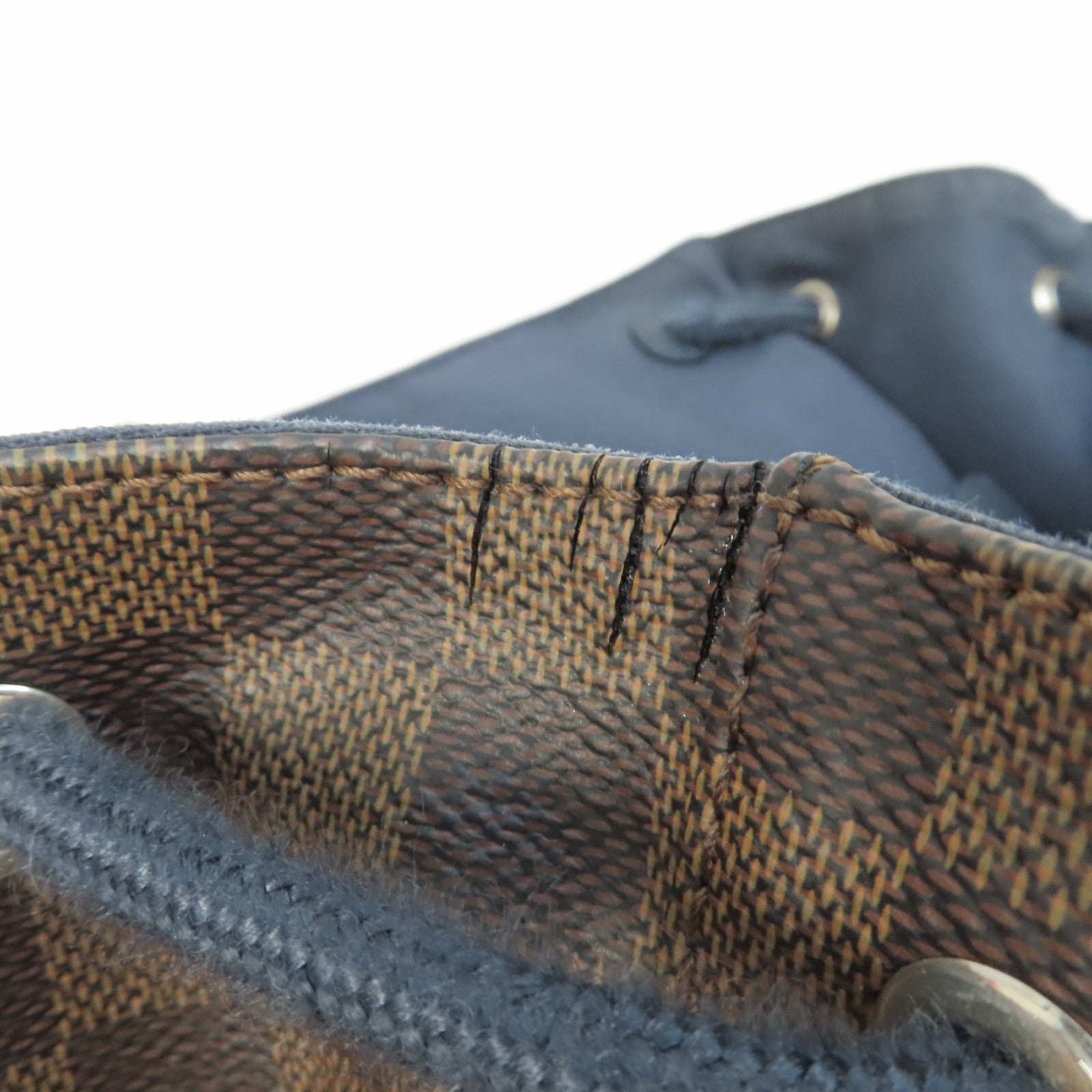 LOUIS VUITTON Damier Runner Damier Ebene金扣背包啡色