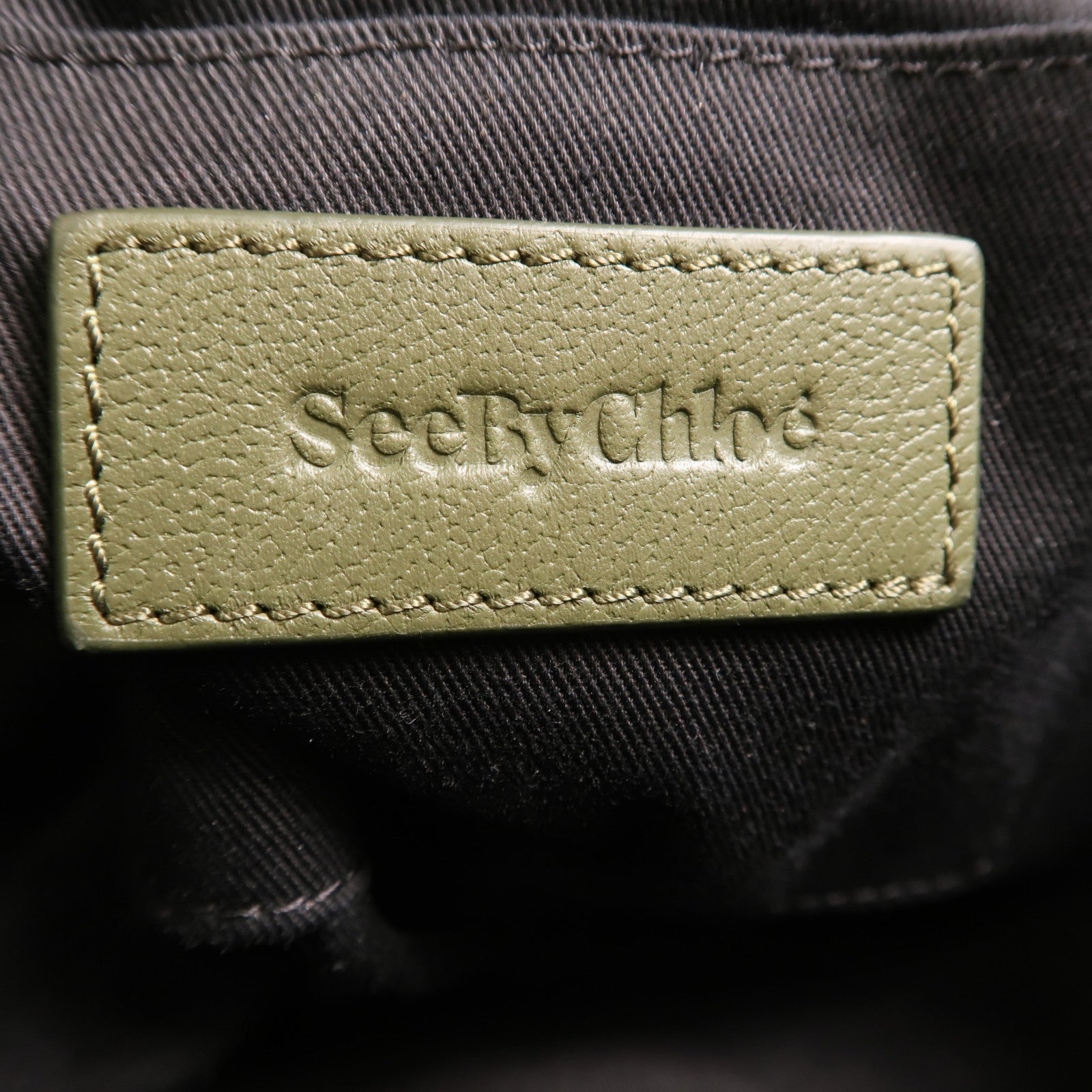 SEE BY CHLOE 牛皮/麂皮皮革Mara Saddle肩背袋