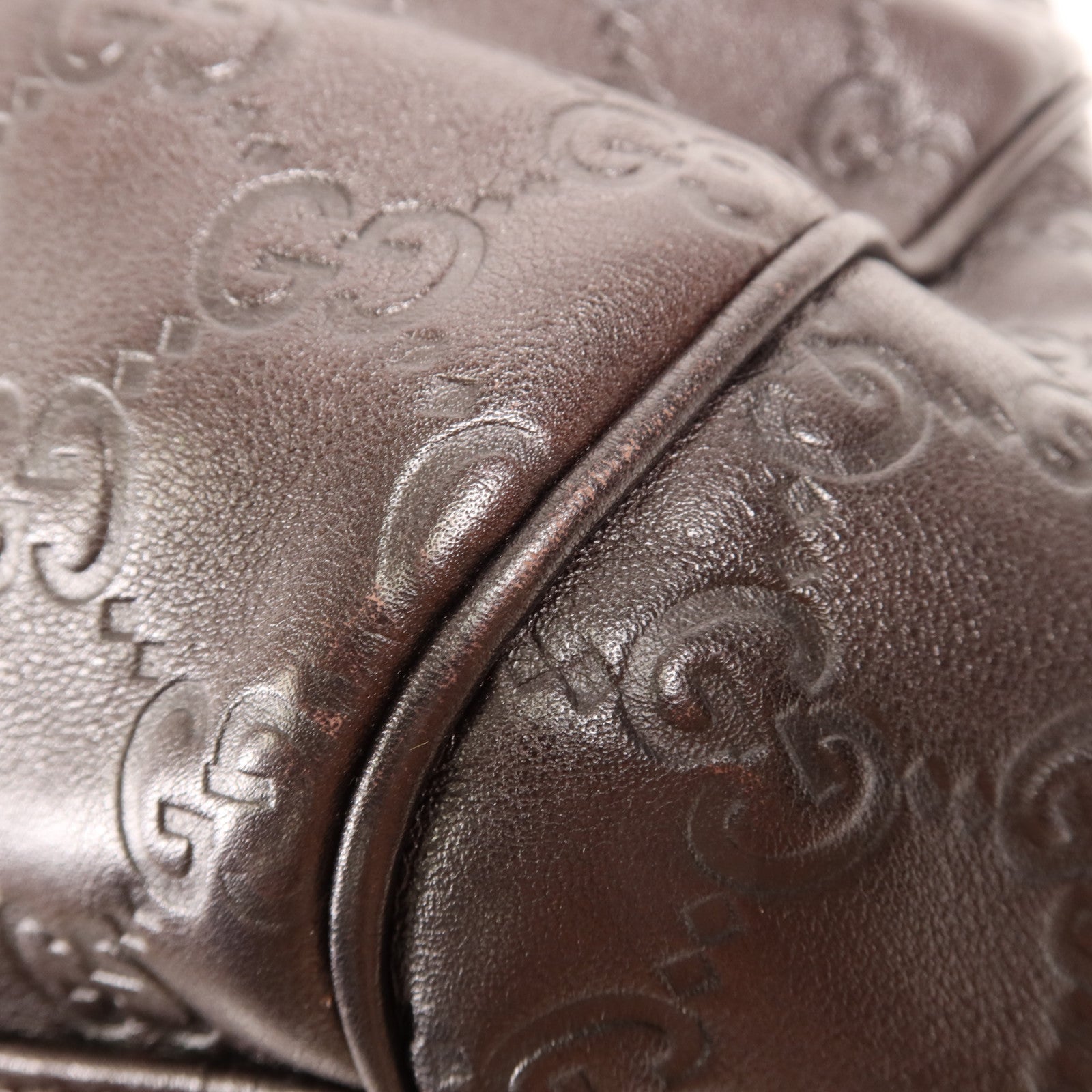 GUCCI 牛皮皮革2 Way Shoulder Bag金扣手挽肩背兩用袋