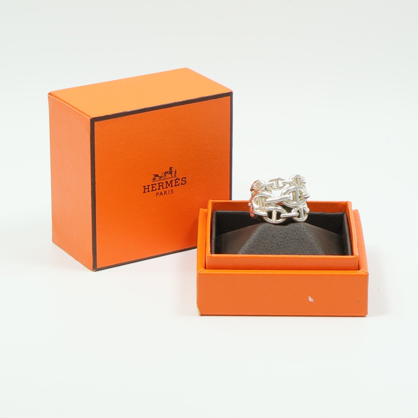 HERMES 925純銀Chaine d'Ancre Enchainee Large Ring戒指