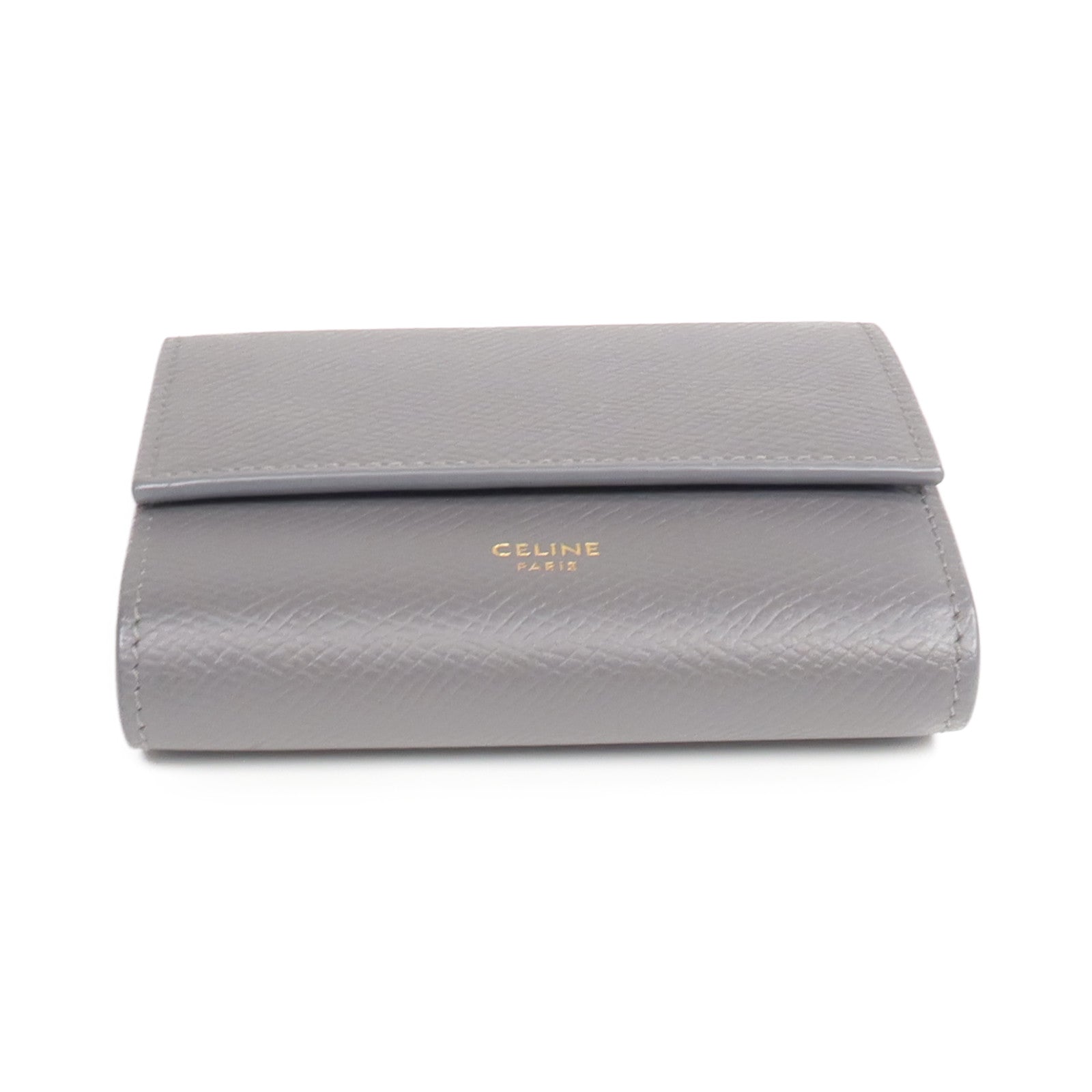 CELINE 牛皮皮革Wallet金扣錢包