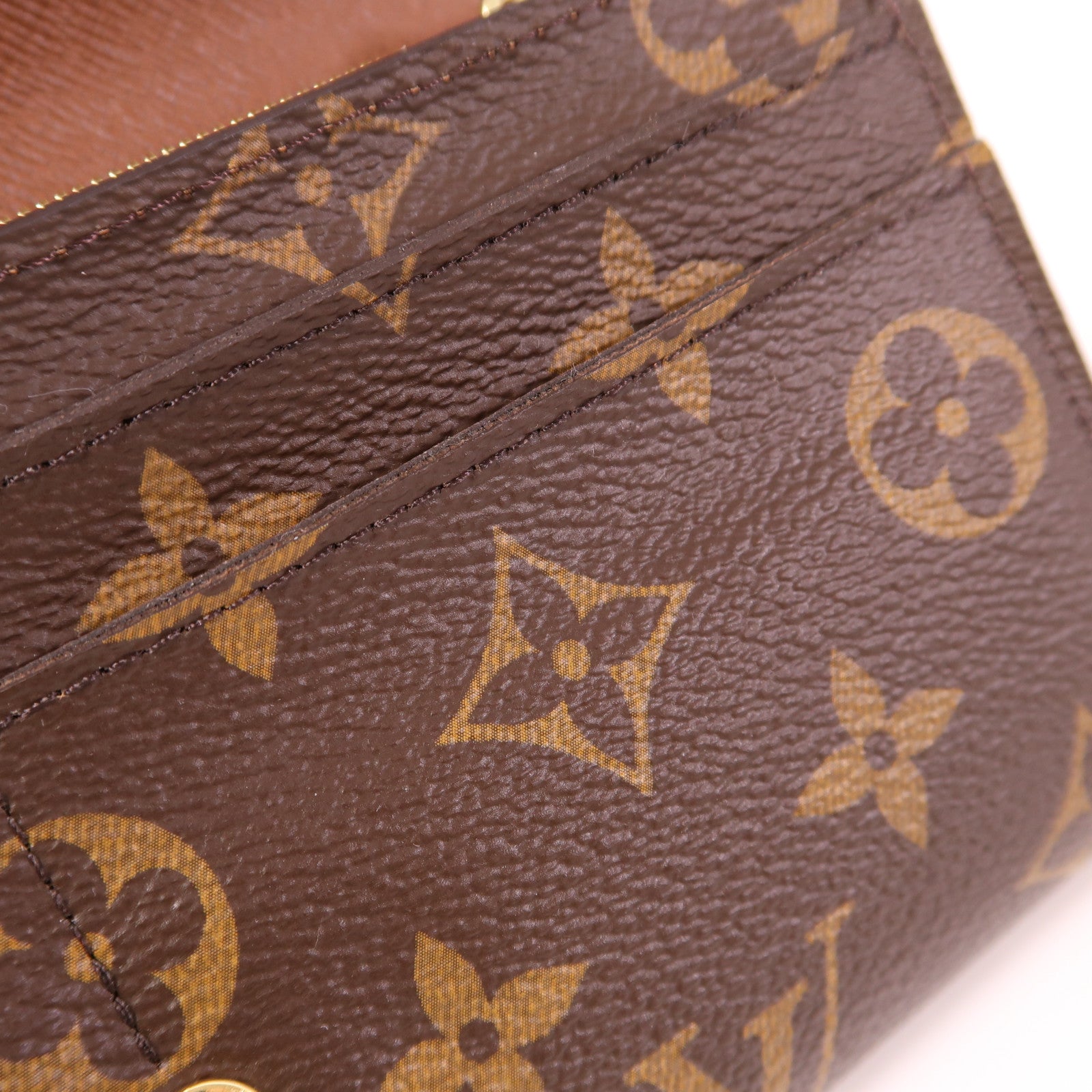 LOUIS VUITTON Monogram Sarah Wallet金扣長錢包