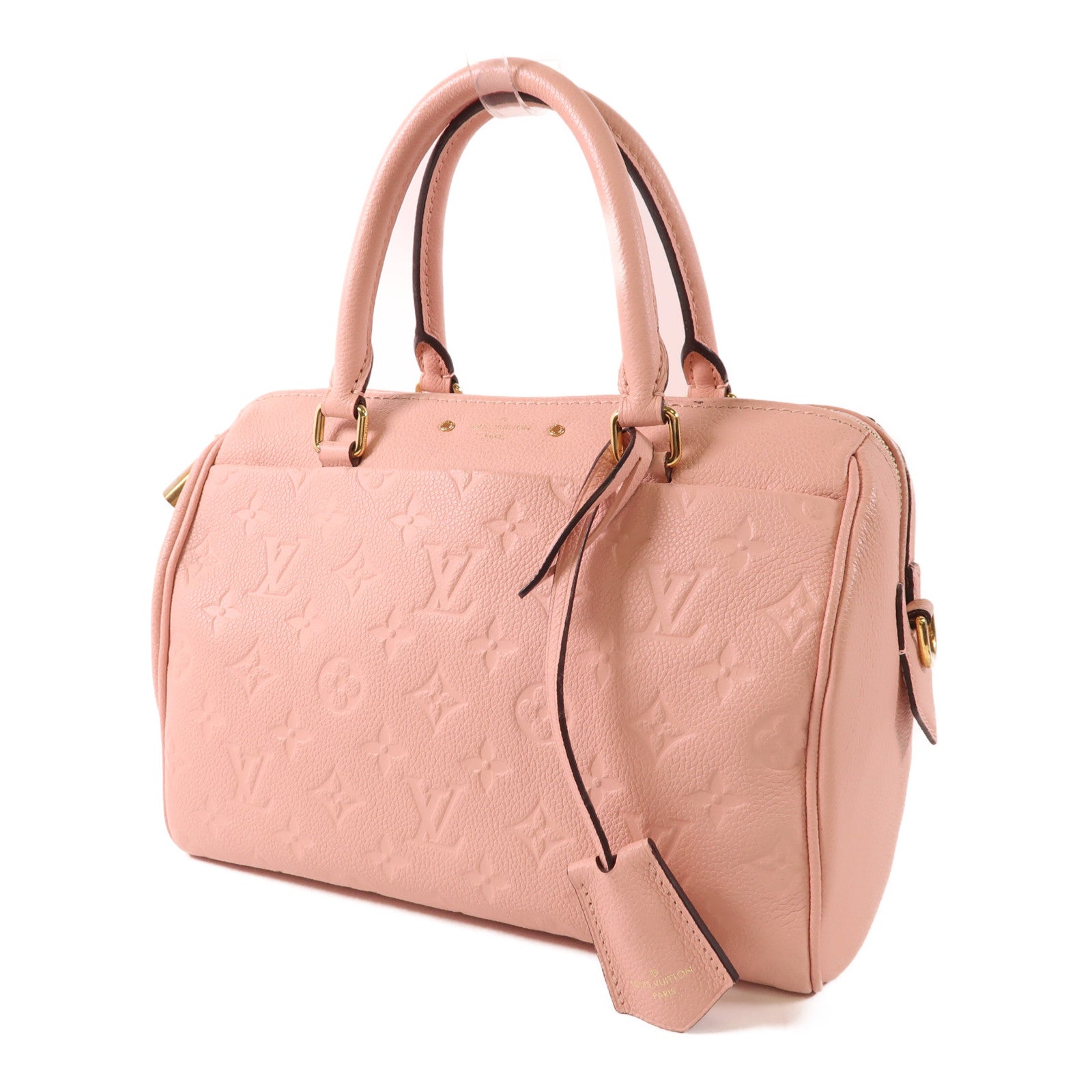 LOUIS VUITTON Monogram Empreinte Speedy Bandouliere 25金扣手挽肩背兩用袋