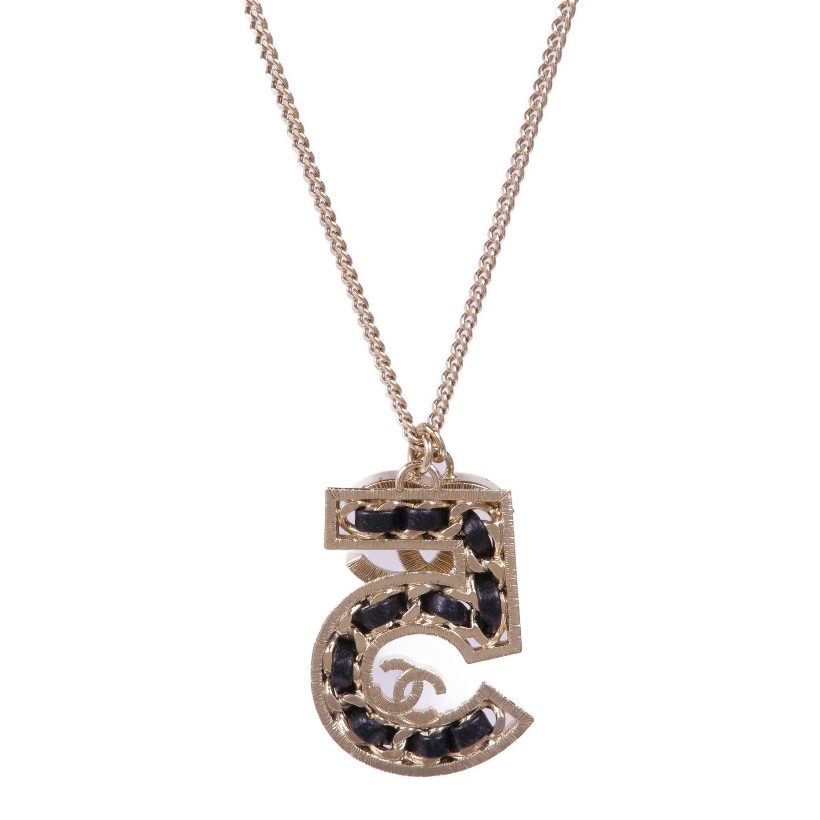 CHANEL 金屬/皮革Necklace項鍊