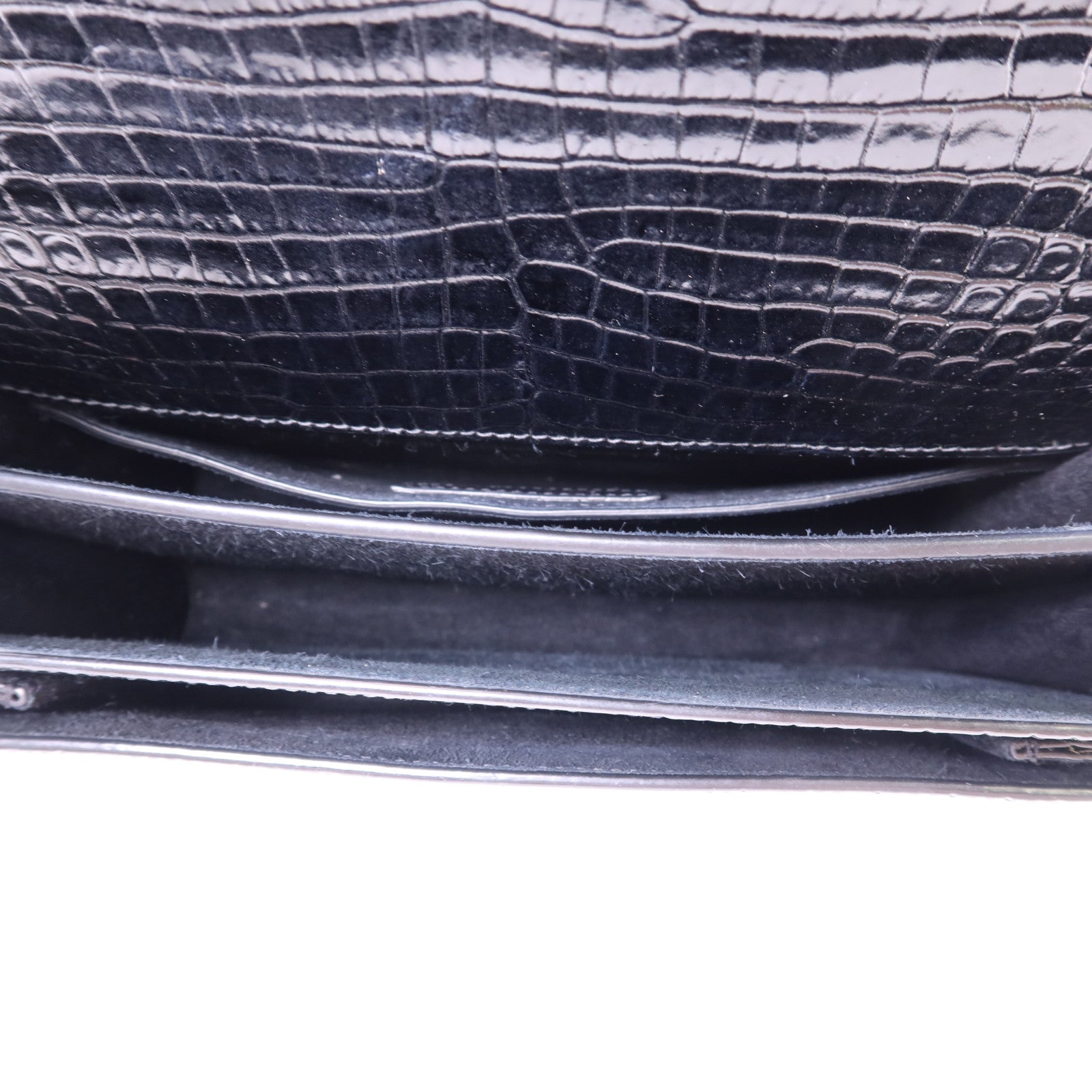 SAINT LAURENT 牛皮皮革Sunset Medium銀扣鏈帶肩背袋