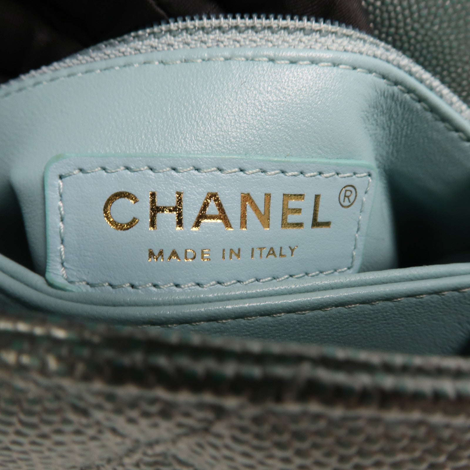 CHANEL 牛皮皮革Coco Handle Mini金扣鏈帶手挽肩背兩用袋