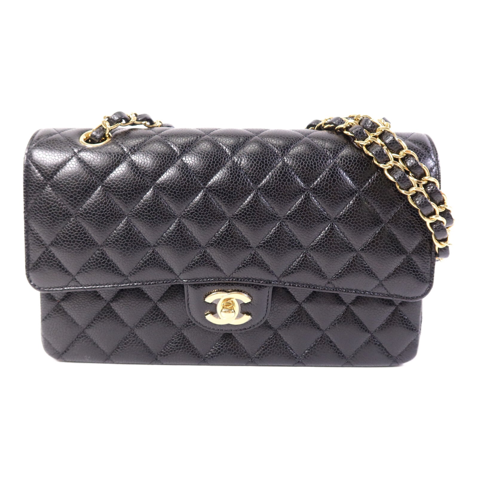CHANEL 牛皮皮革Classic 25金扣鏈帶肩背袋