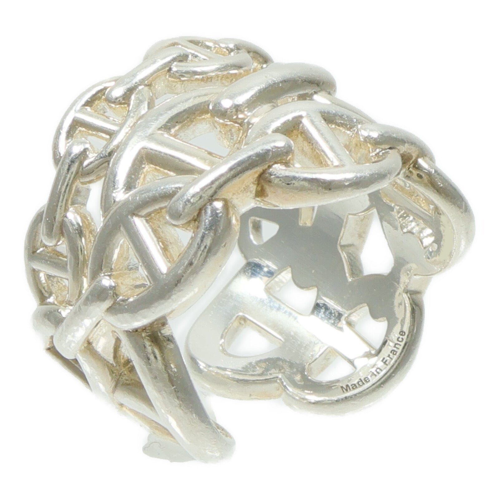 HERMES 925純銀Chaine d'Ancre Enchainee Large Ring戒指