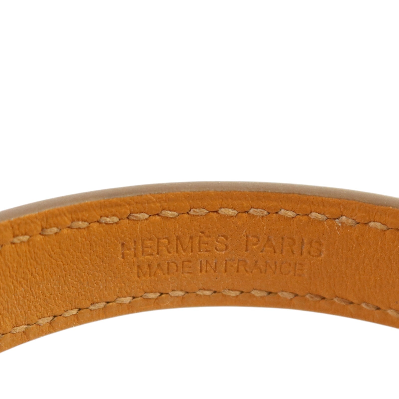 HERMES Swift皮革Rivale Double Tour Bracelet銀扣手鏈