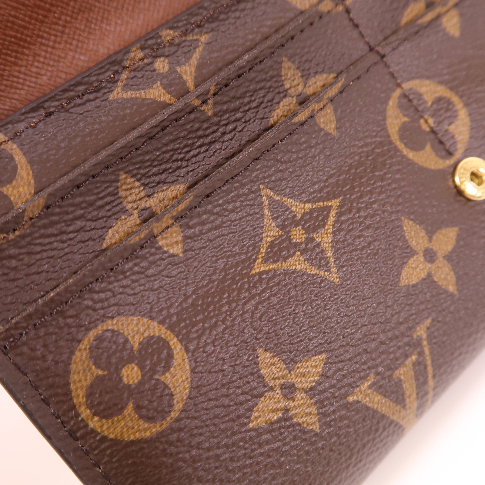 LOUIS VUITTON Monogram Sarah Wallet金扣長錢包