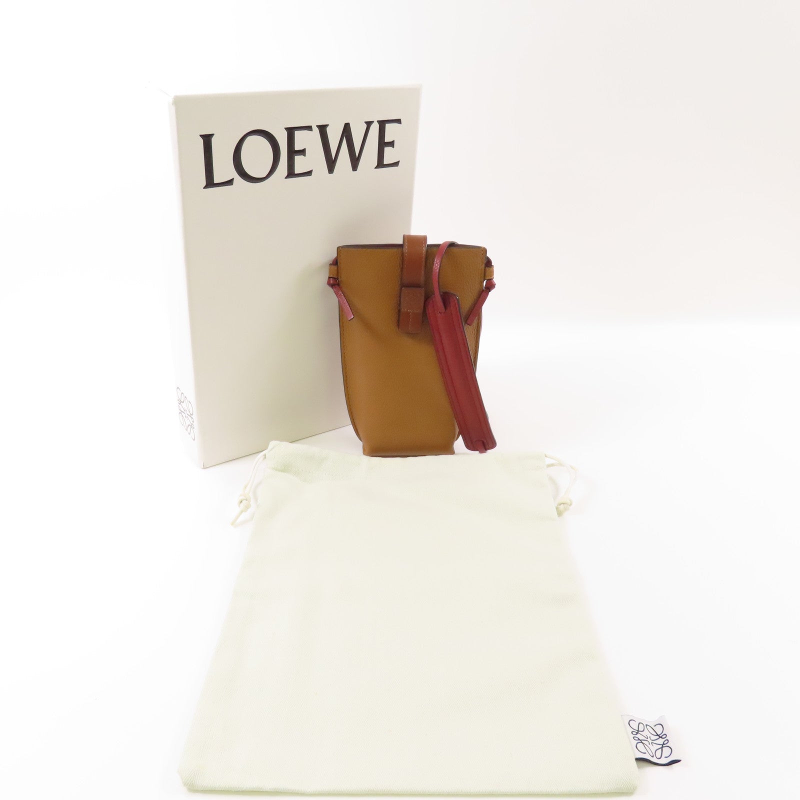 LOEWE 【激減優惠】牛皮皮革Gate Pocket肩背袋