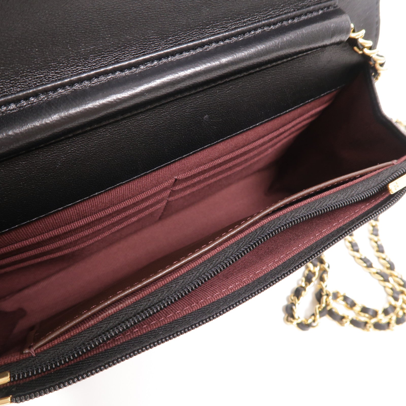 CHANEL 羊皮皮革Wallet On Chain鏈帶肩背袋
