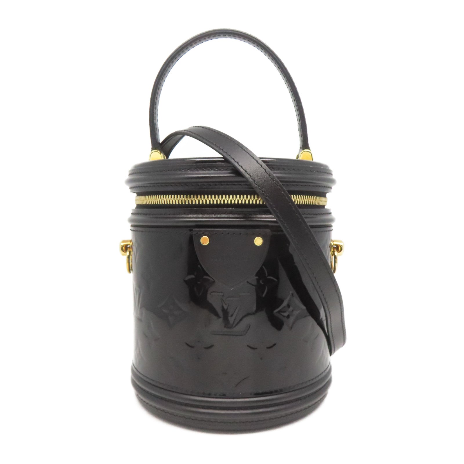 LOUIS VUITTON **【激減優惠】Monogram Vernis Cannes金扣手挽肩背兩用袋黑色