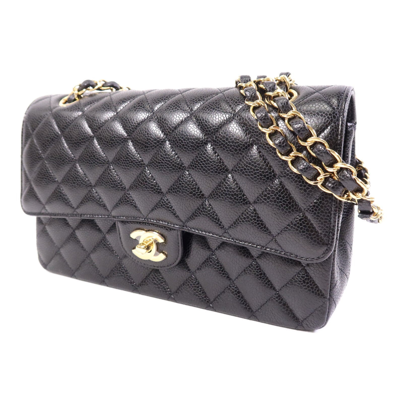 CHANEL 牛皮皮革Classic 25金扣鏈帶肩背袋
