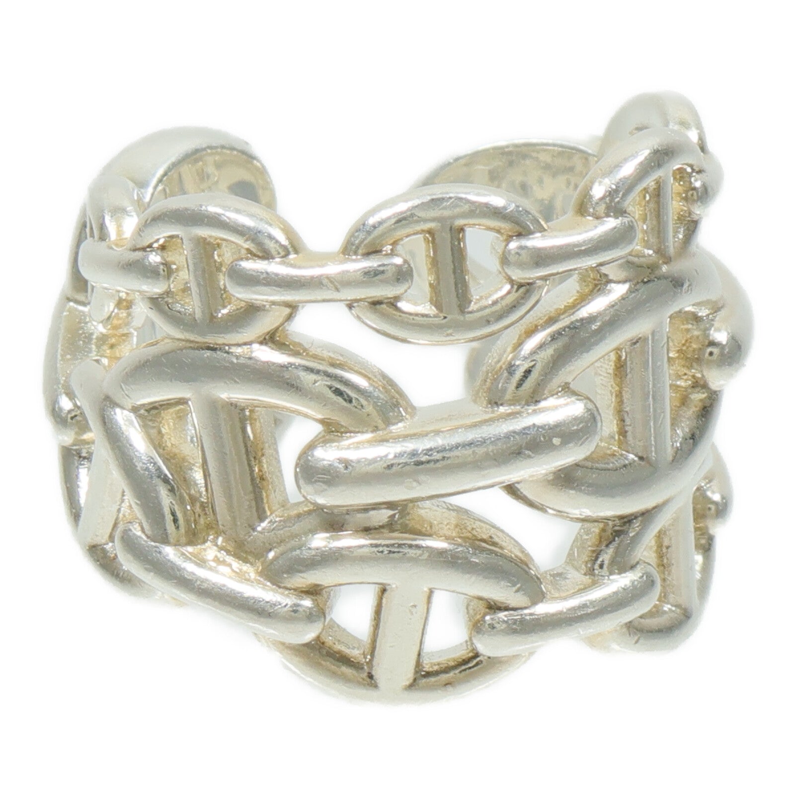 HERMES 925純銀Chaine d'Ancre Enchainee Large Ring戒指