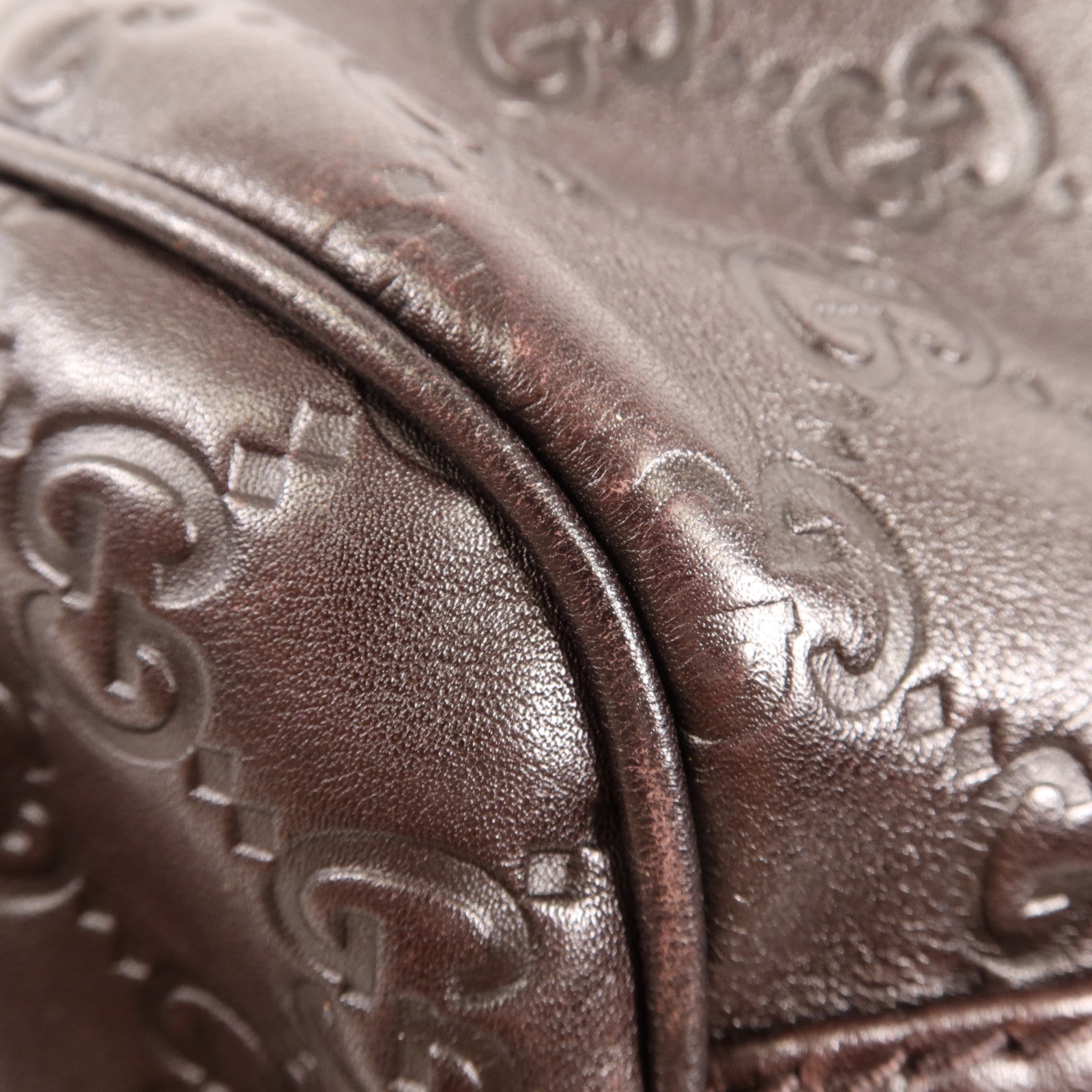 GUCCI 牛皮皮革2 Way Shoulder Bag金扣手挽肩背兩用袋