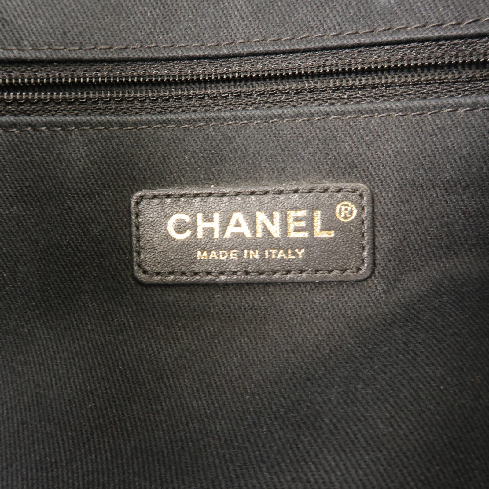 CHANEL 帆布Deauville Tote肩背袋