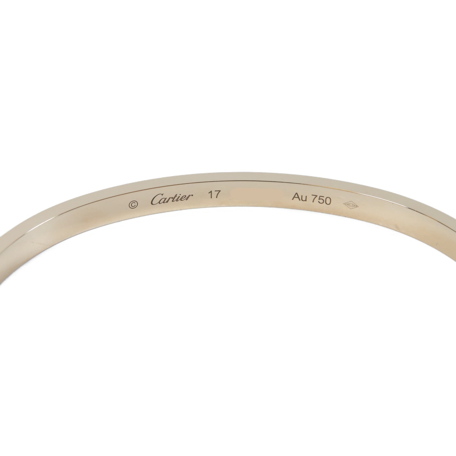 CARTIER 【激減優惠】18K玫瑰金Love Bracelet 6p Diamonds 0.15ct鑽石手鐲Cartier#17