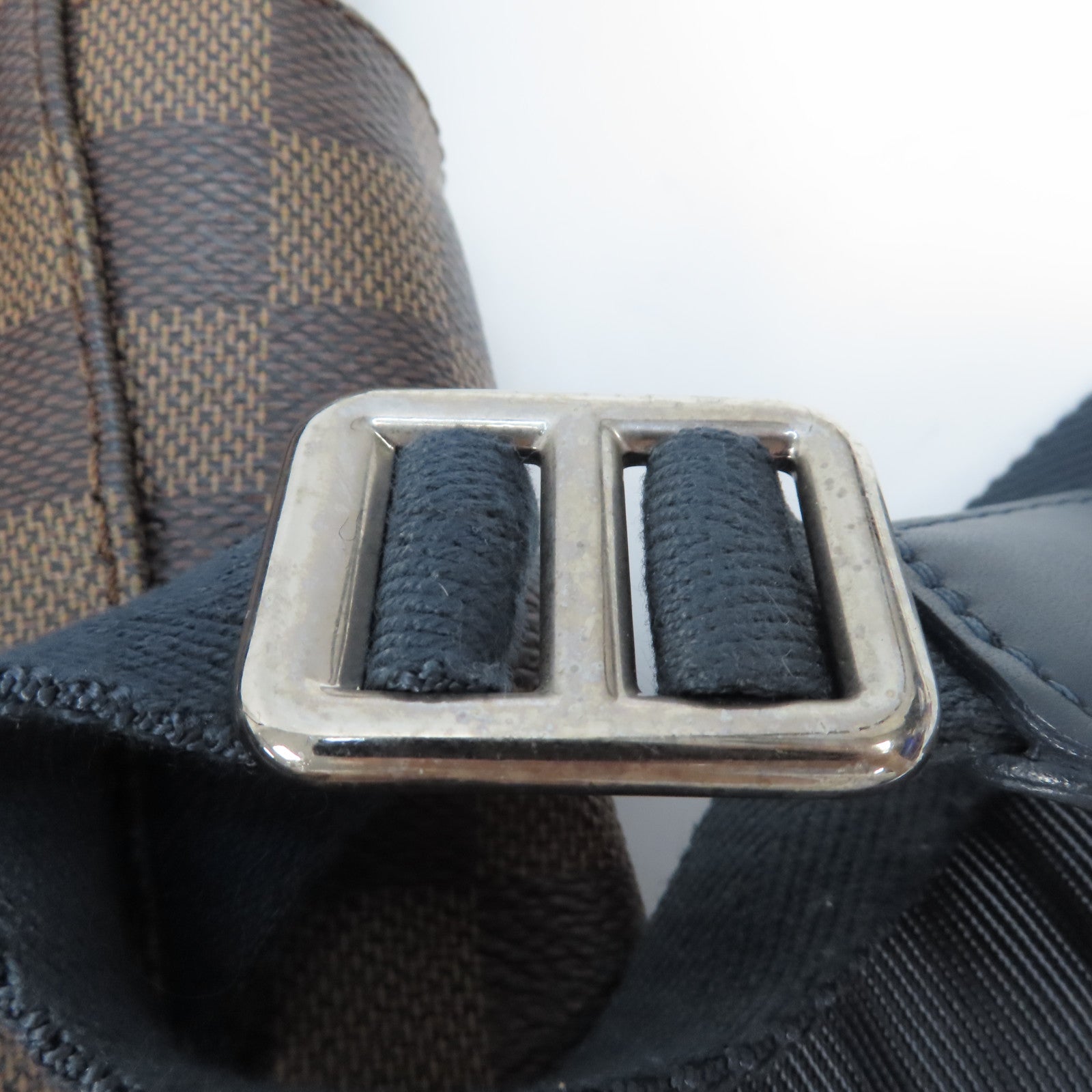 LOUIS VUITTON Damier Runner Damier Ebene金扣背包啡色