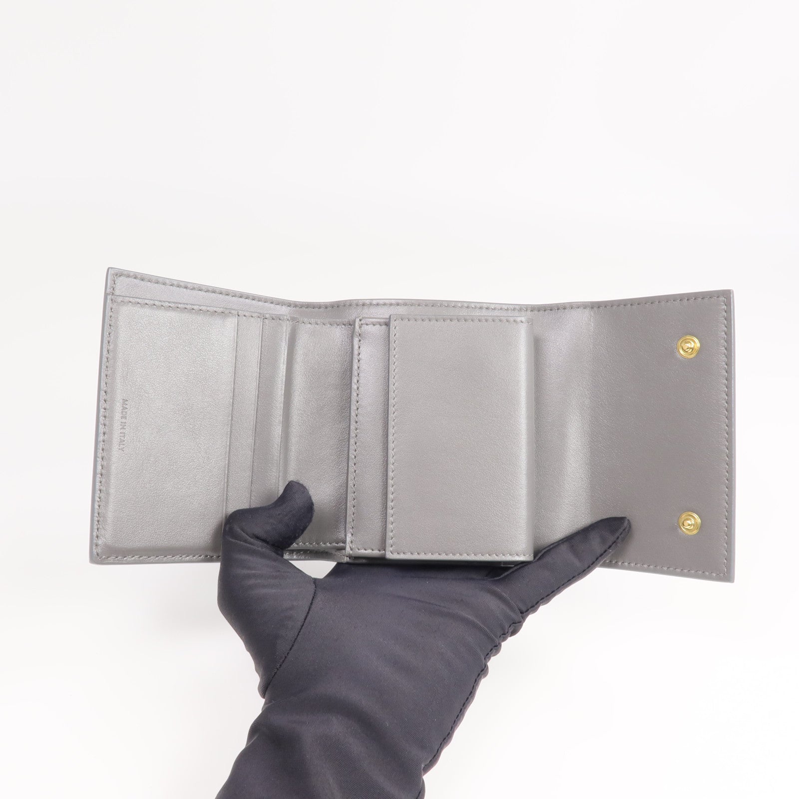 CELINE 牛皮皮革Wallet金扣錢包